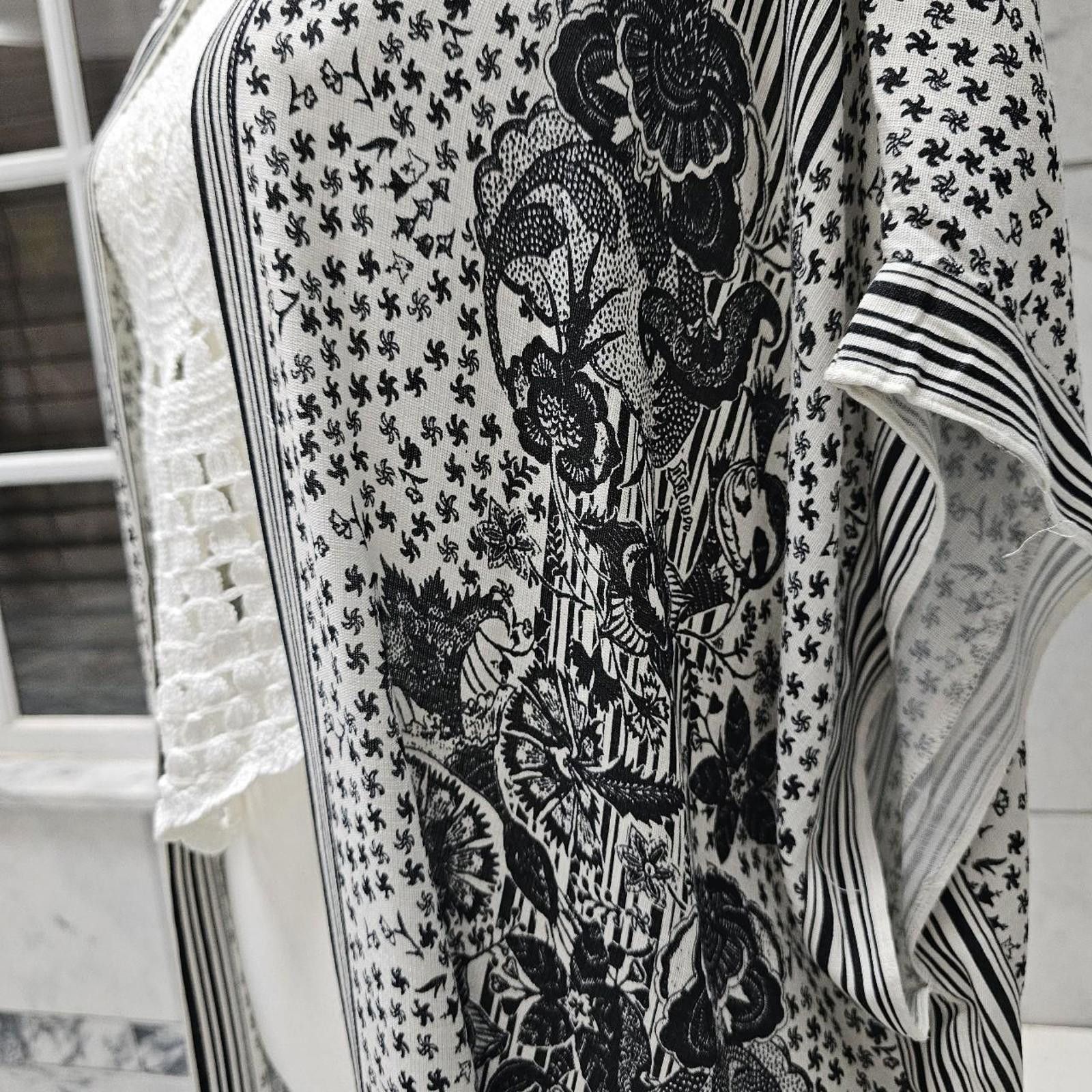 Designer Max Studio Women's Black and White Cardigan Size M / US 6-8 / IT 42-44 - 4 Thumbnail