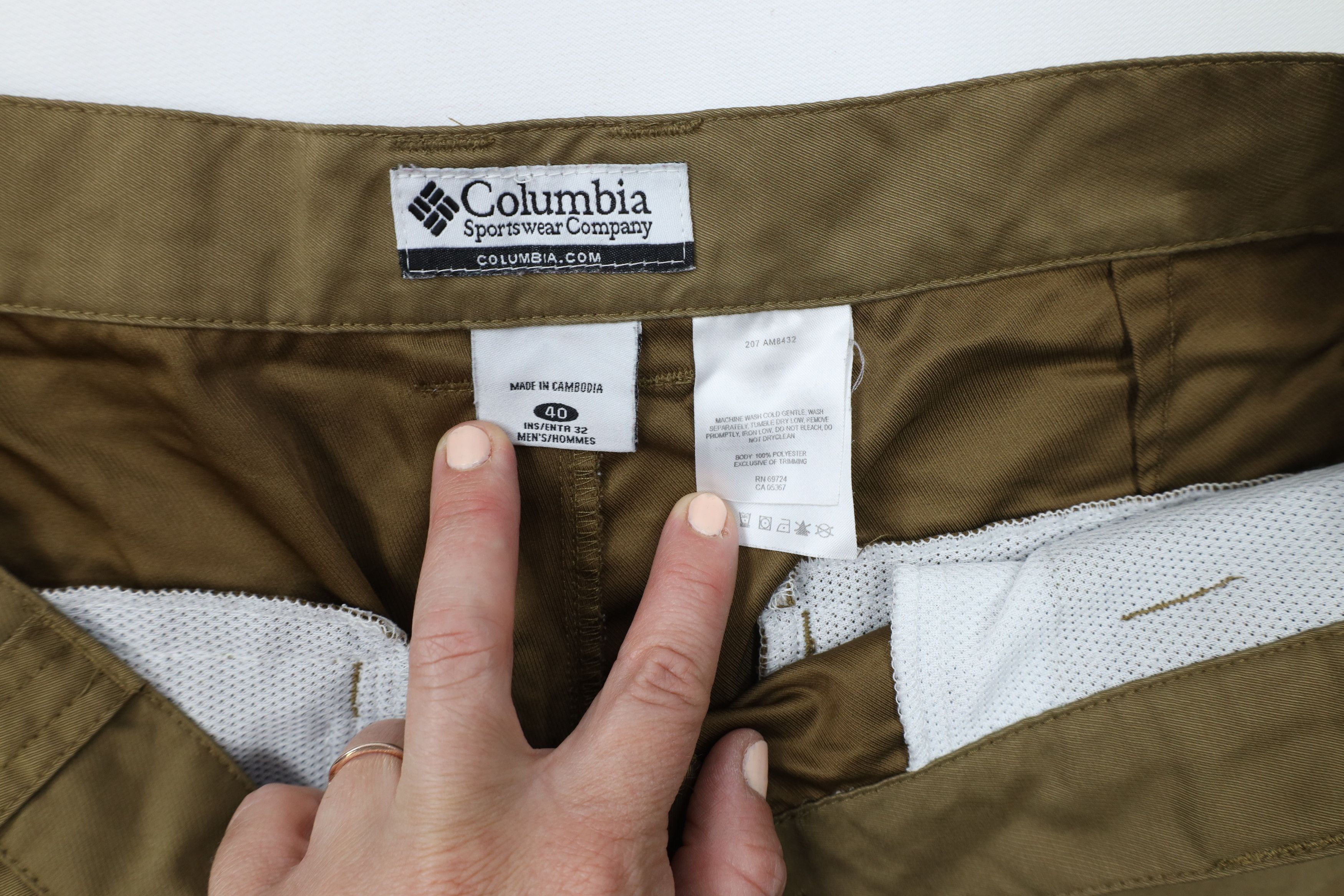 Columbia × Vintage Vintage Columbia Spell Out Wide Leg Microfiber Pants Brown Size US 40 / EU 56 - 9 Thumbnail