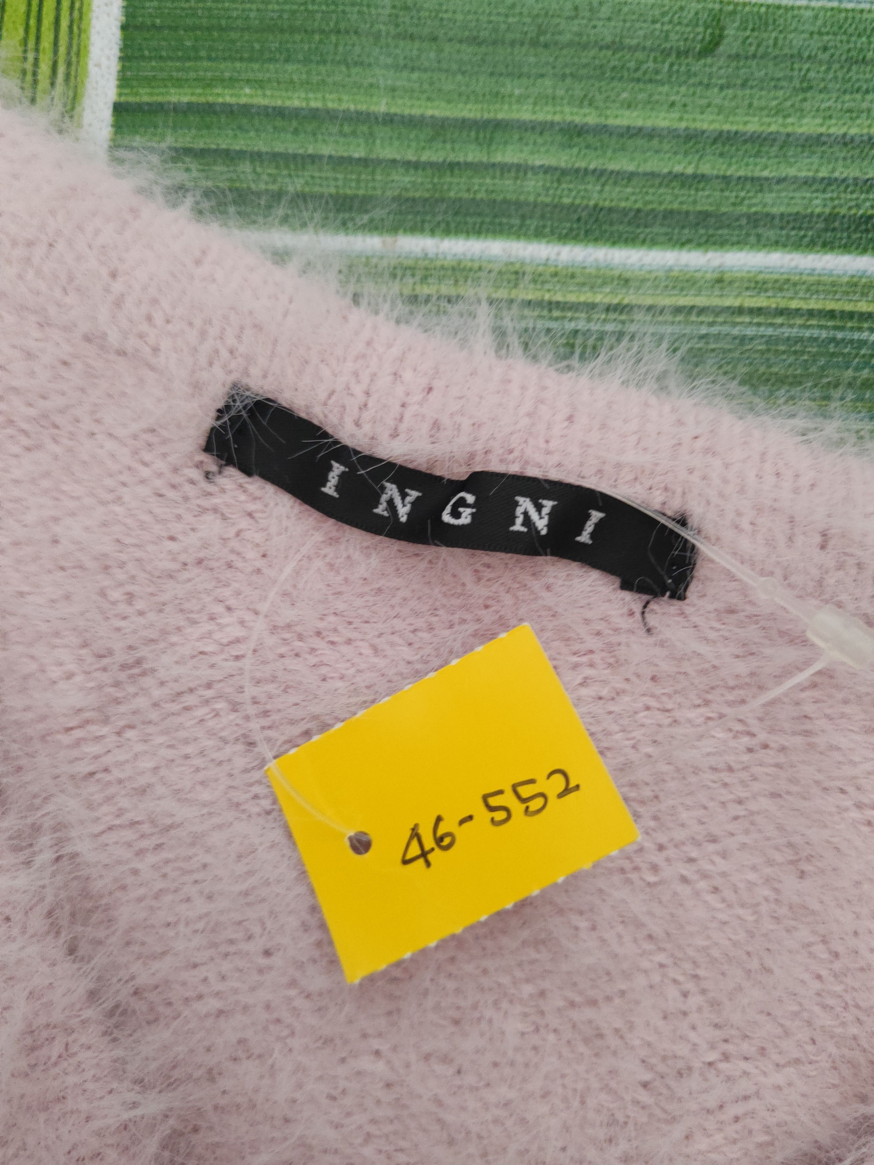 Japanese Brand DL Ingni Light Purple Fur Mohair Knitwear #46-552 Size M / US 6-8 / IT 42-44 - 12 Thumbnail