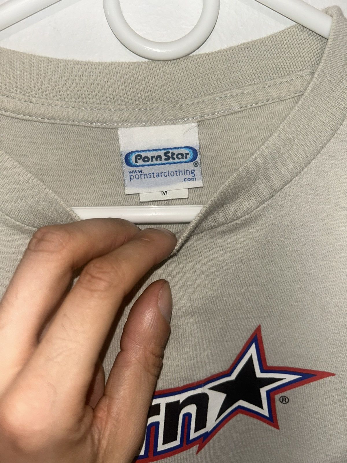 Vintage Vintage beige Porn Star tshirt szM Size US M / EU 48-50 / 2 - 2 Thumbnail