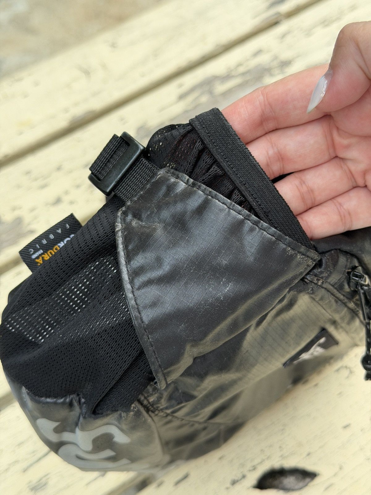 Supreme Supreme Black Cordura Waist Crossbody Bag Size ONE SIZE - 11 Thumbnail