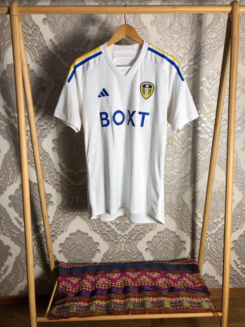Vintage VERY RARE ADIDAS FC LEEDS UNITED ENGLAND SOCCER JERSEY 90s Size US L / EU 52-54 / 3 - 1 Thumbnail