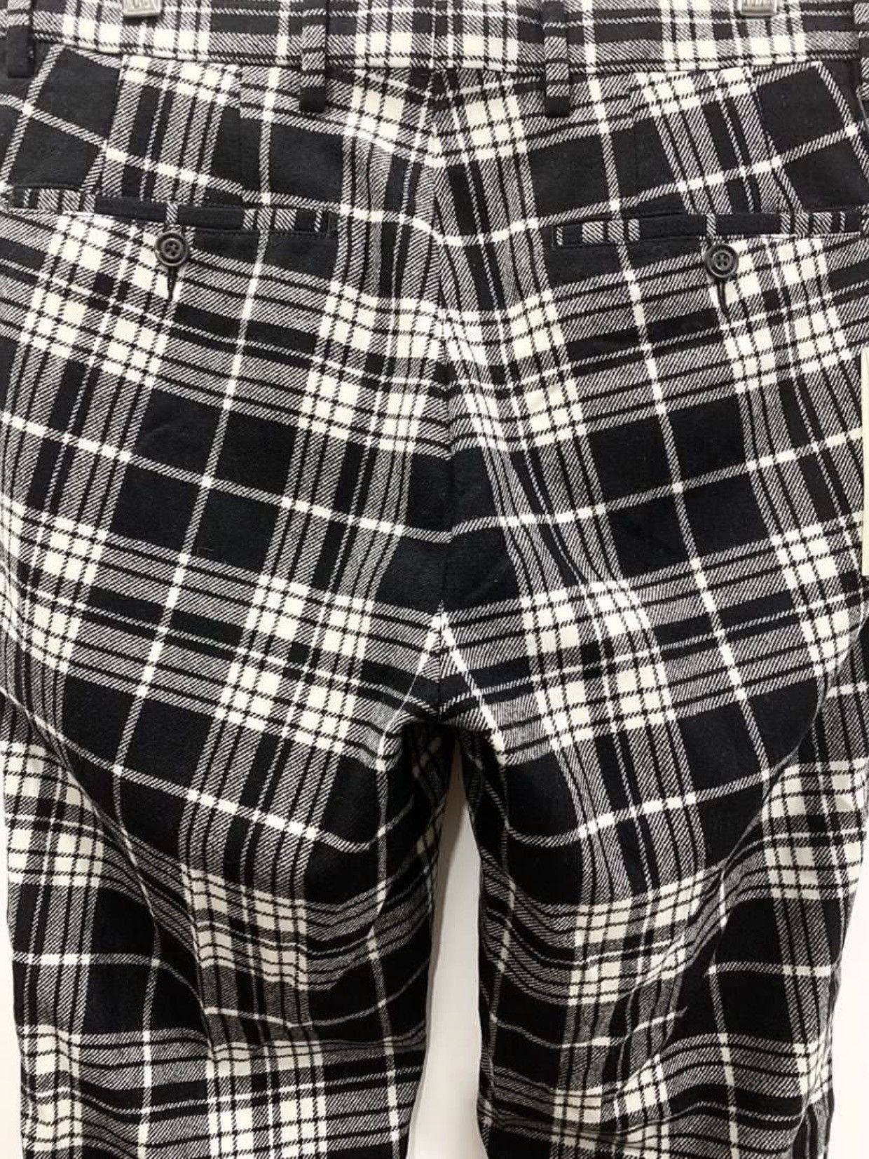 Burberry BURBERRY SERPENTINE TARTAN CHECK - CASHMERE BLEND TROUSERS Size US 32 / EU 48 - 7 Thumbnail