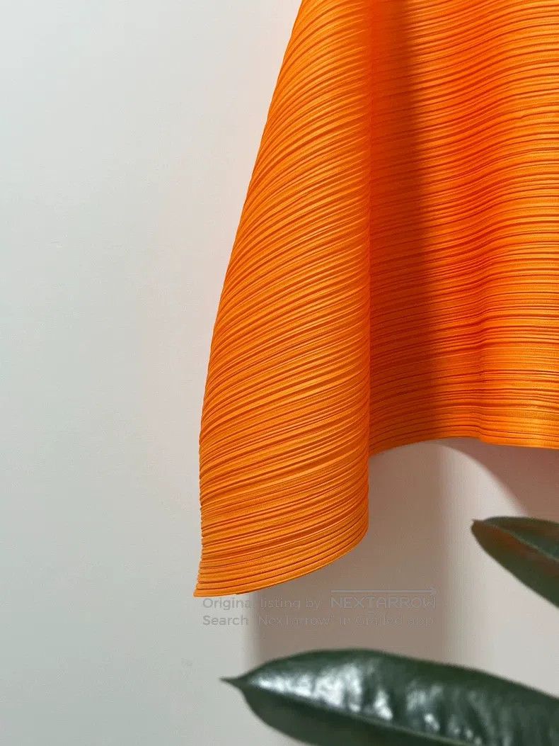 Issey Miyake Issey Miyake Orange Tank Top Size XXL / US 16-18 / IT 52-54 - 2 Thumbnail