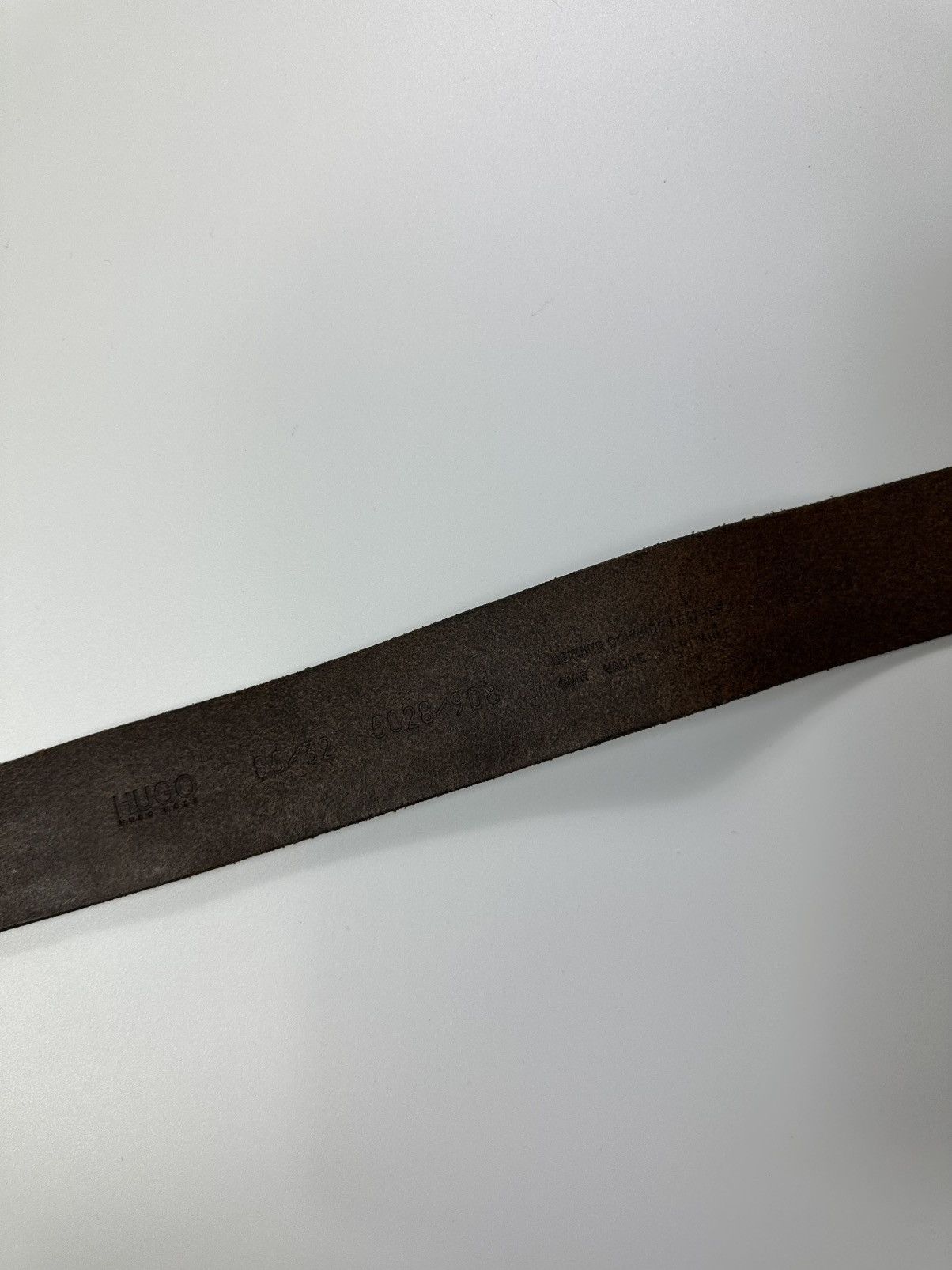 Hugo Boss Hugo Boss International Leather Belt Big Metal Buckle Men's Size ONE SIZE - 6 Thumbnail