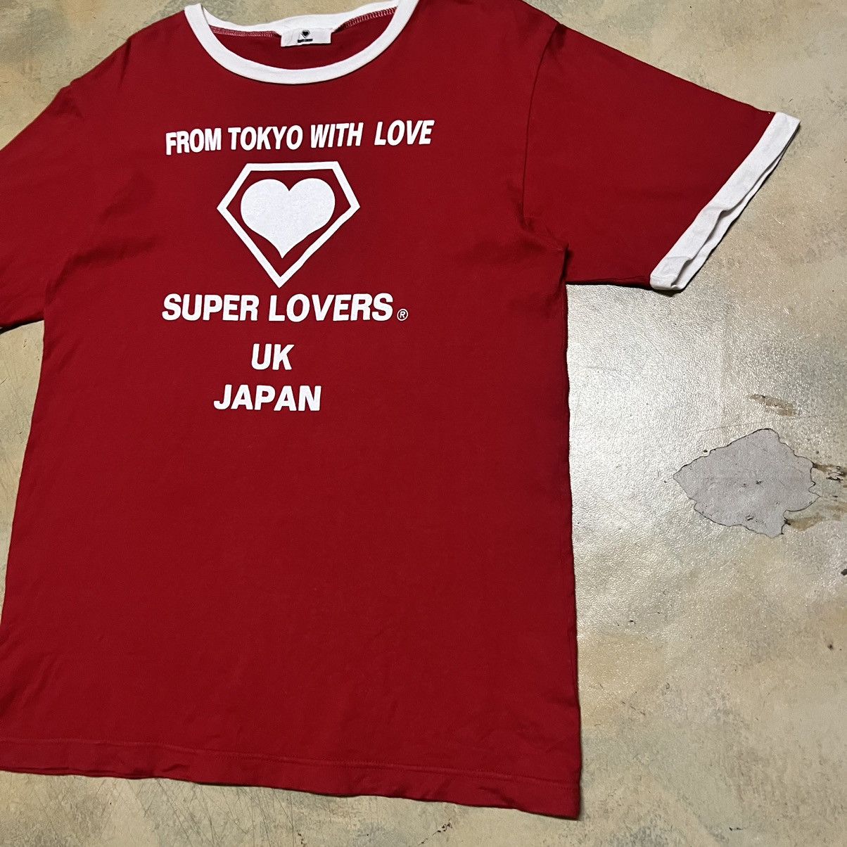 Japanese Brand Japanese Brand Super Lovers Lovers Rock Big Logo T Shirt Size US S / EU 44-46 / 1 - 2 Thumbnail