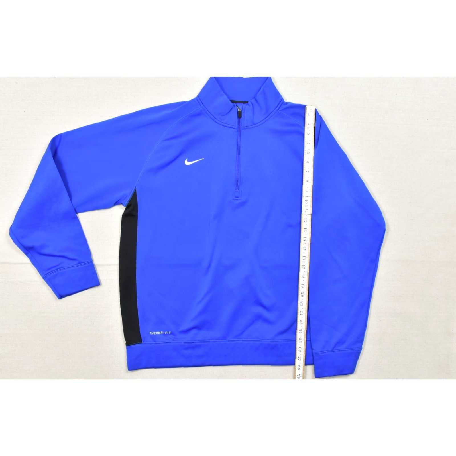 Nike Nike Therma-Fit Men's XXL 1/4 Zip Pullover Fleece Jacket Blue Black Performance Sweater Pullover Casual Winter Spring Fall Mens Size US XXL / EU 58 / 5 - 5 Thumbnail