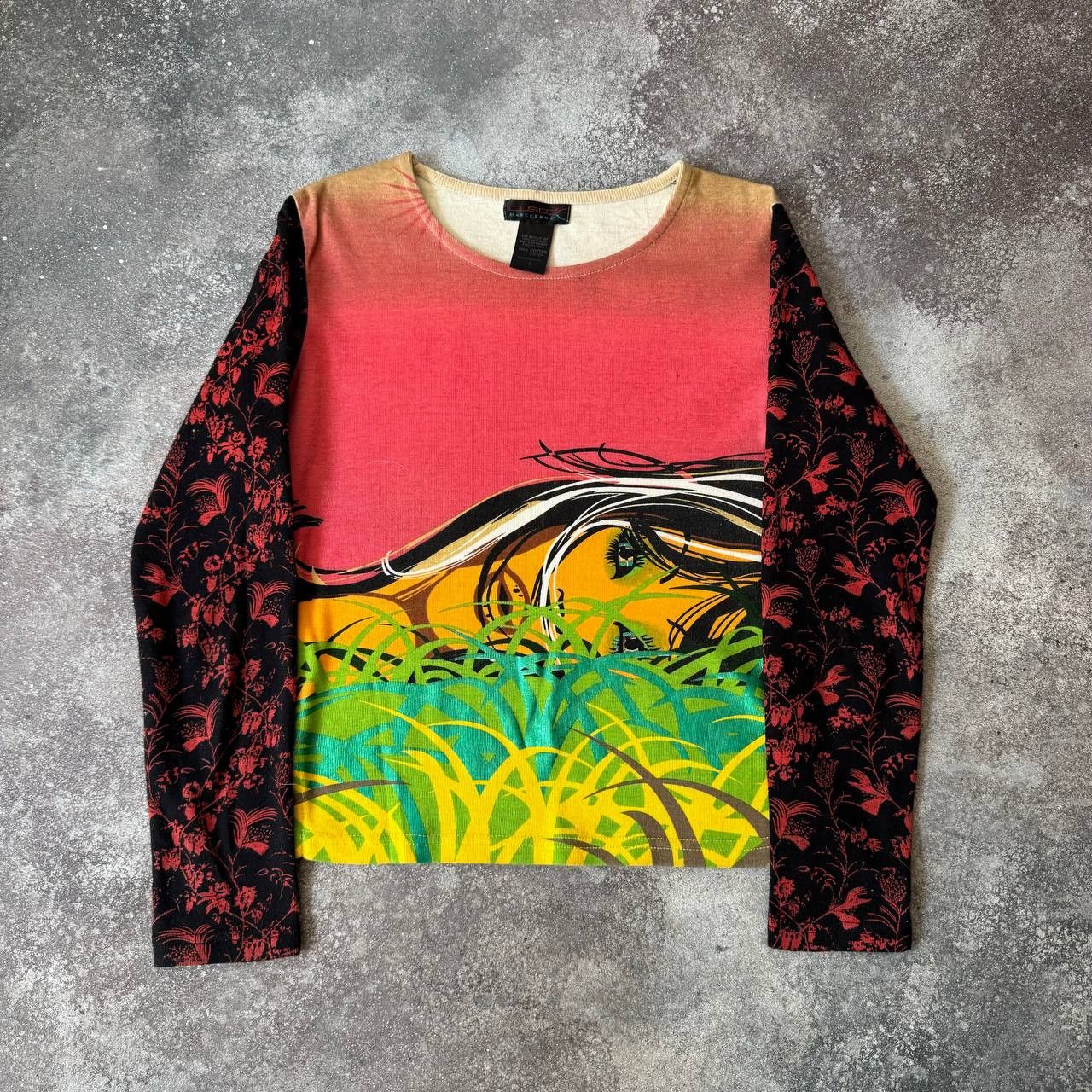 Custo Barcelona × Vintage Custo Barcelona Y2K Vintage Long Sleeve Top Size S / US 4 / IT 40 - 1 Thumbnail