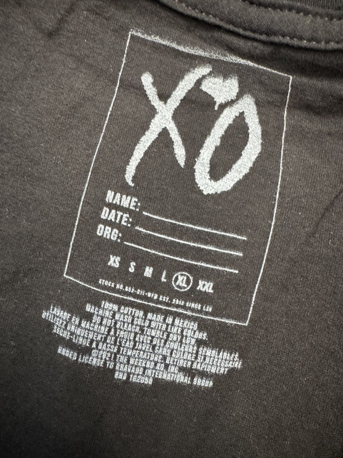 The Weeknd × XO The Weeknd Blinding Lights Remix Alternate T Shirt Size US XL / EU 56 / 4 - 4 Thumbnail