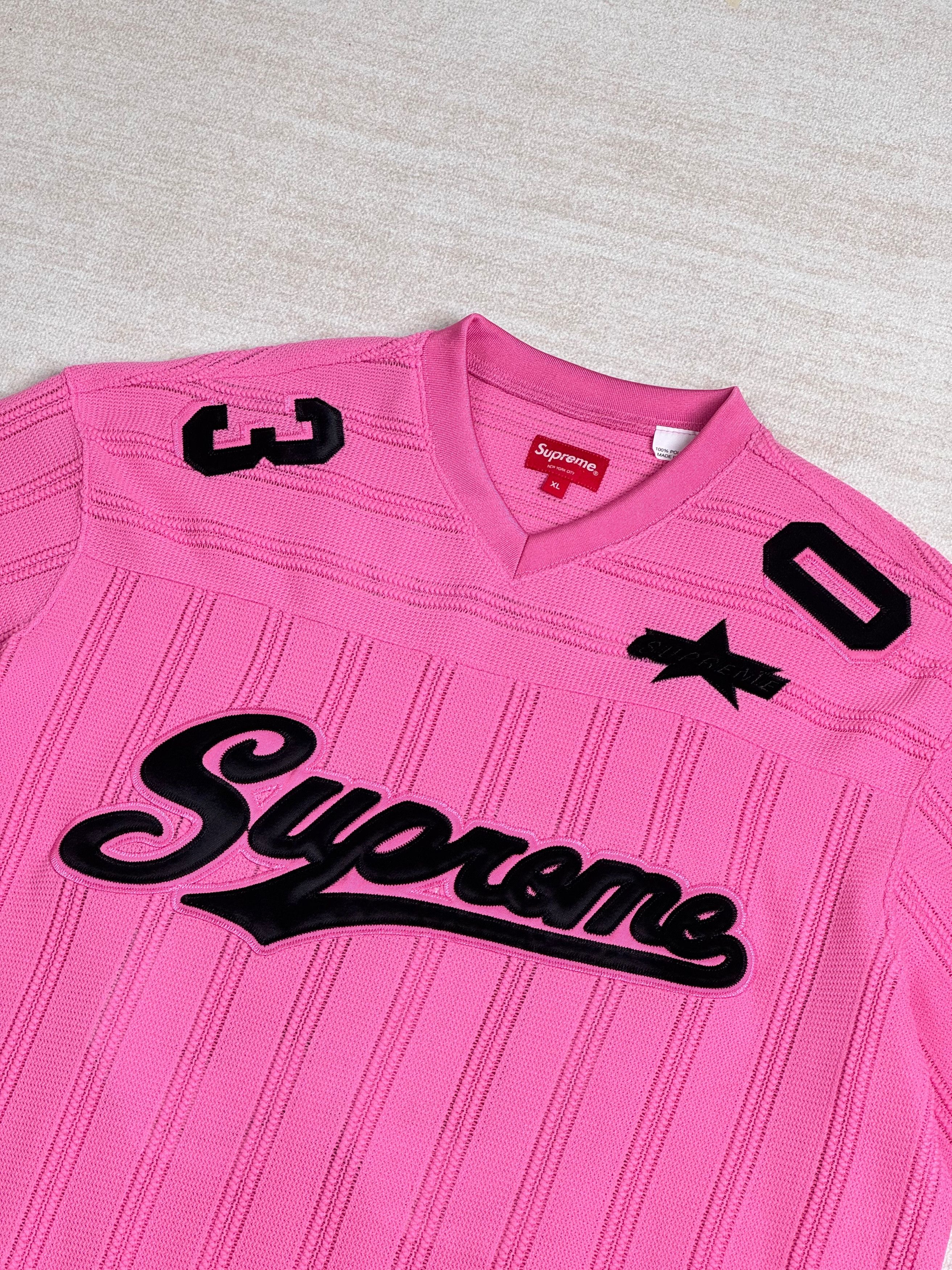 Supreme UNWORN* Supreme Mesh Stripe Football Jersey Size US XL / EU 56 / 4 - 2 Thumbnail