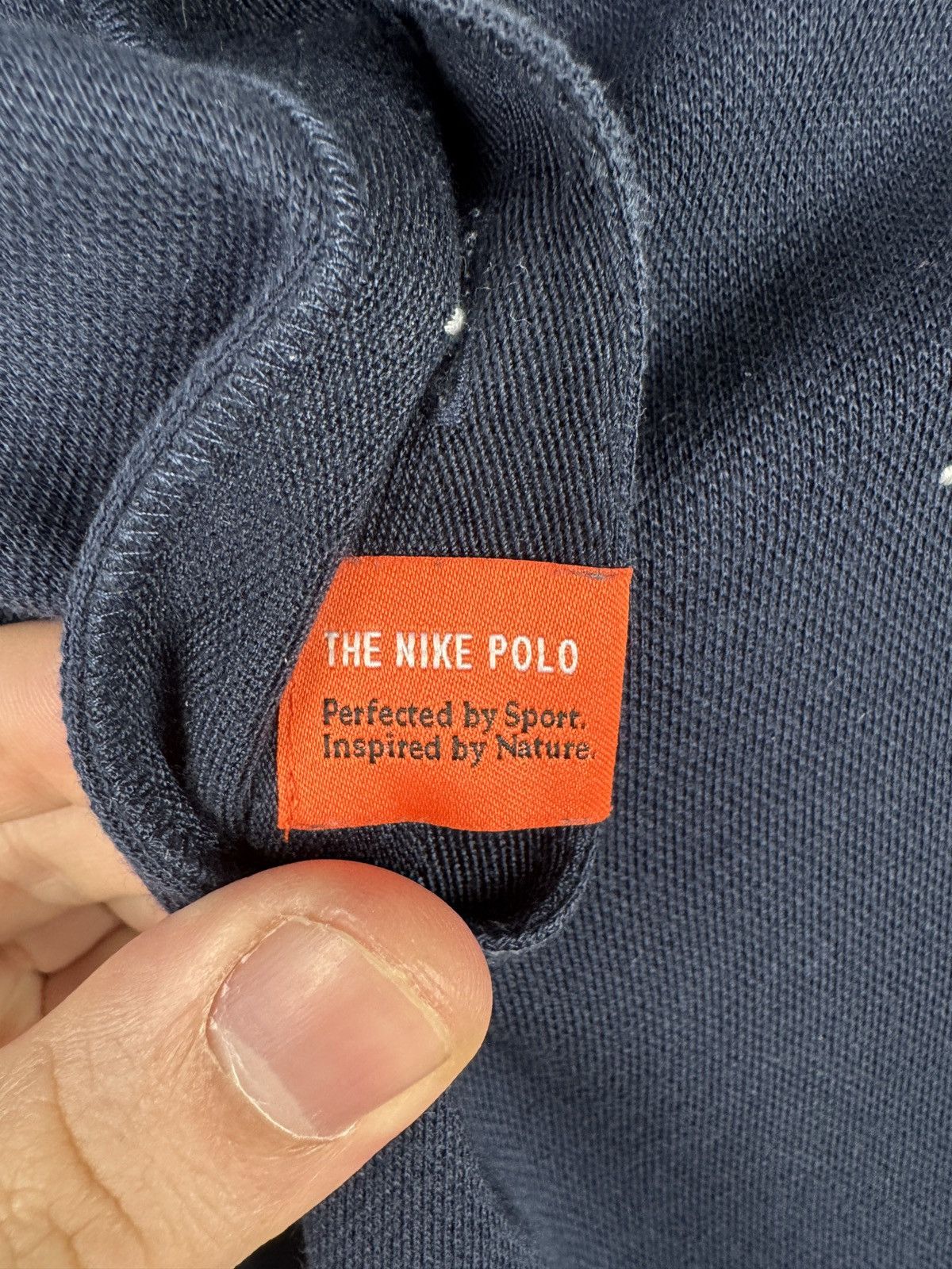 Nike Nike Polo Shirt Navy Embroidered Pattern Slim Fit Casual Size US S / EU 44-46 / 1 - 7 Thumbnail