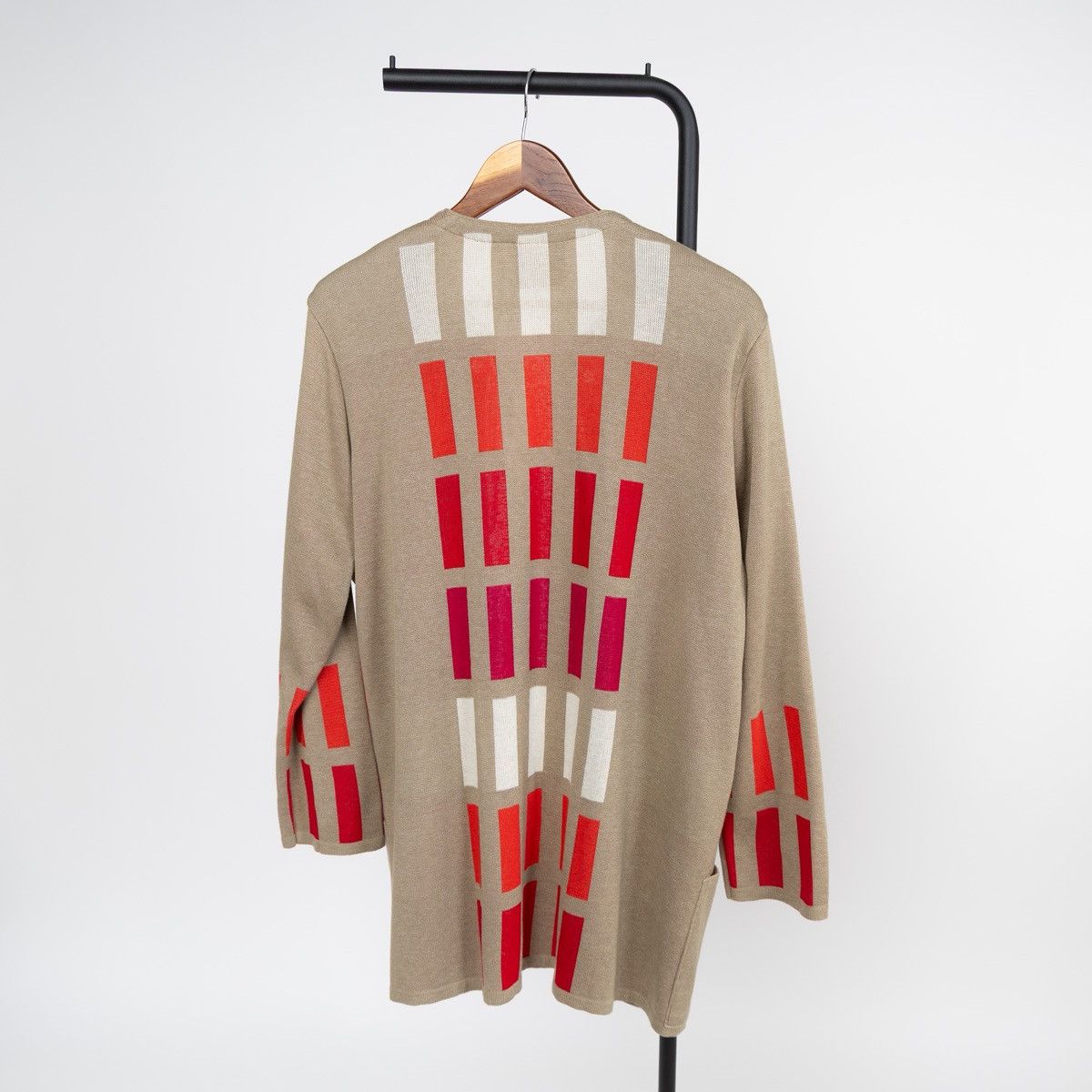Other Kriss Sweden Womens Cardigan Beige Open Front Knit Sweater Size M / US 6-8 / IT 42-44 - 2 Thumbnail