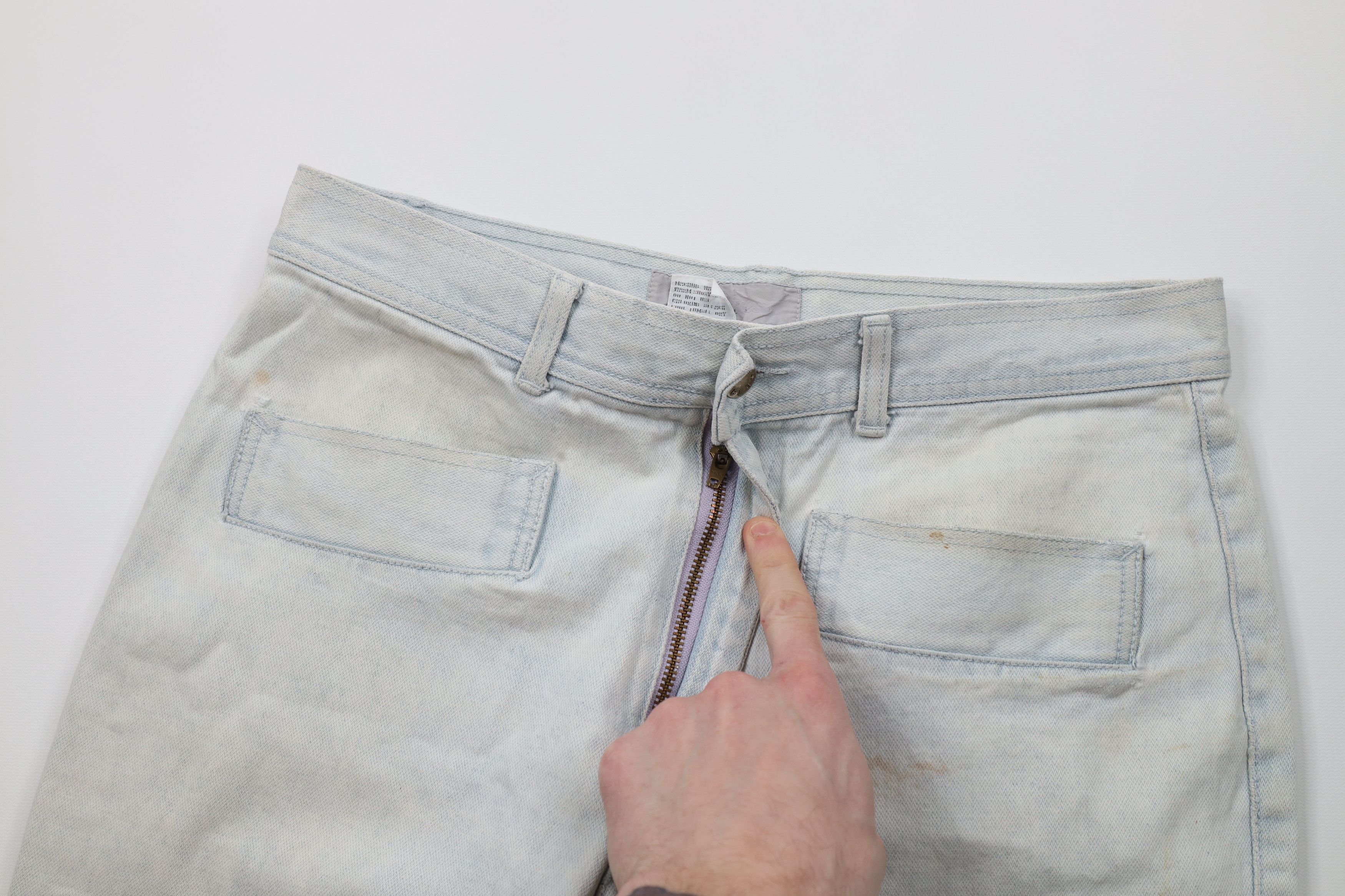 Vintage Vintage 70s Streetwear Flared Bootcut Denim Jeans Blue Size US 32 / EU 48 - 8 Thumbnail