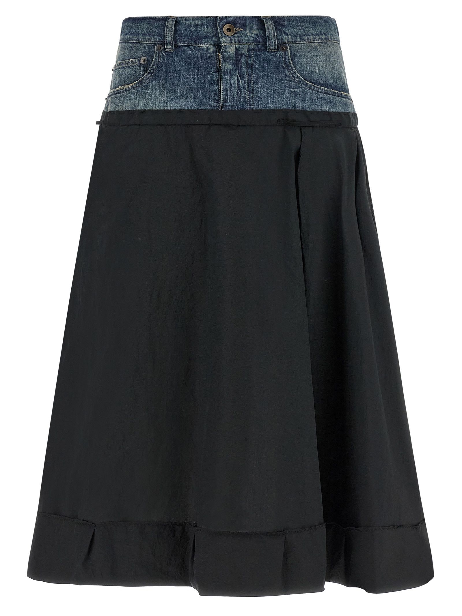 Maison Margiela Denim Insert Skirt Size 27" / US 4 / IT 40 - 1 Thumbnail