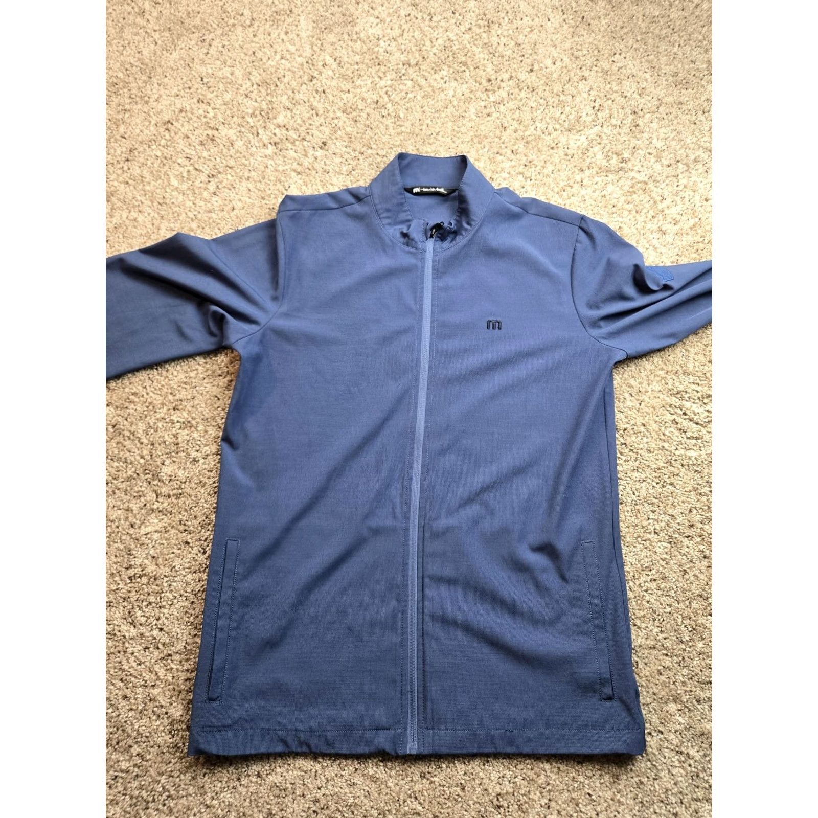 TravisMathew Travis Mathew Jacket Mens M Blue Full Zip Windbreaker Golf Stretch Size US M / EU 48-50 / 2 - 4 Thumbnail
