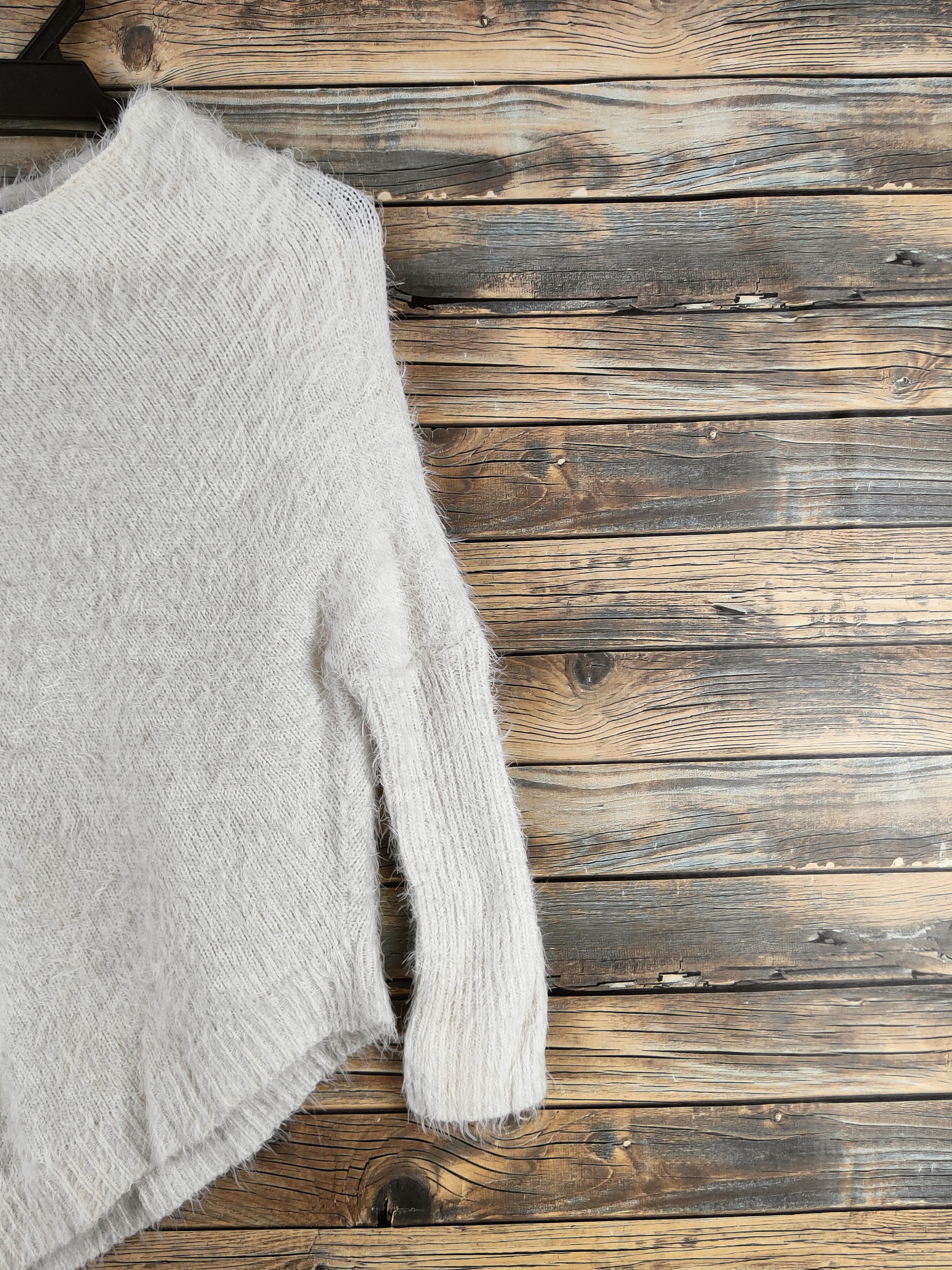 Vintage DL Japanese Brand Ivory Fur Mohair Knitwear #46-534 Size M / US 6-8 / IT 42-44 - 5 Thumbnail