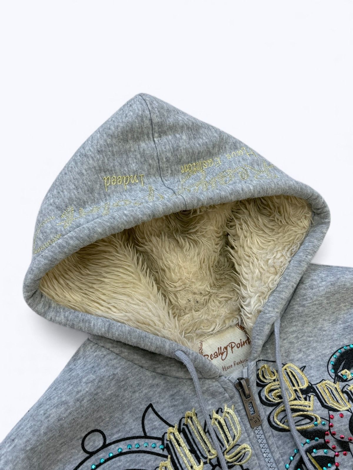 Ed Hardy Vintage Y2K Really Point Ed Hardy Style Zip Hoodie Size US XL / EU 56 / 4 - 5 Thumbnail