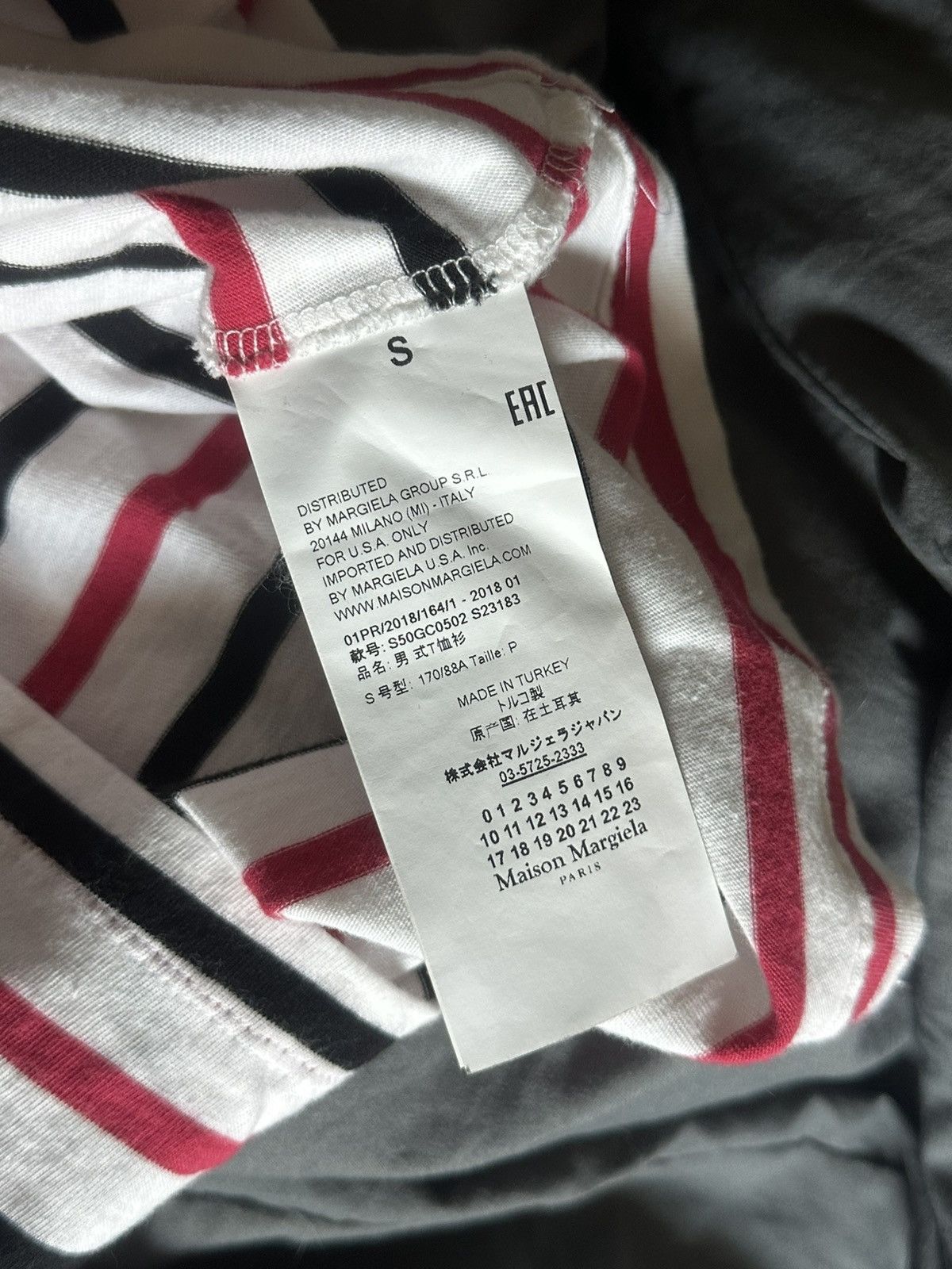 Maison Margiela maison margiela 10 striped t-shirt Size US S / EU 44-46 / 1 - 5 Thumbnail