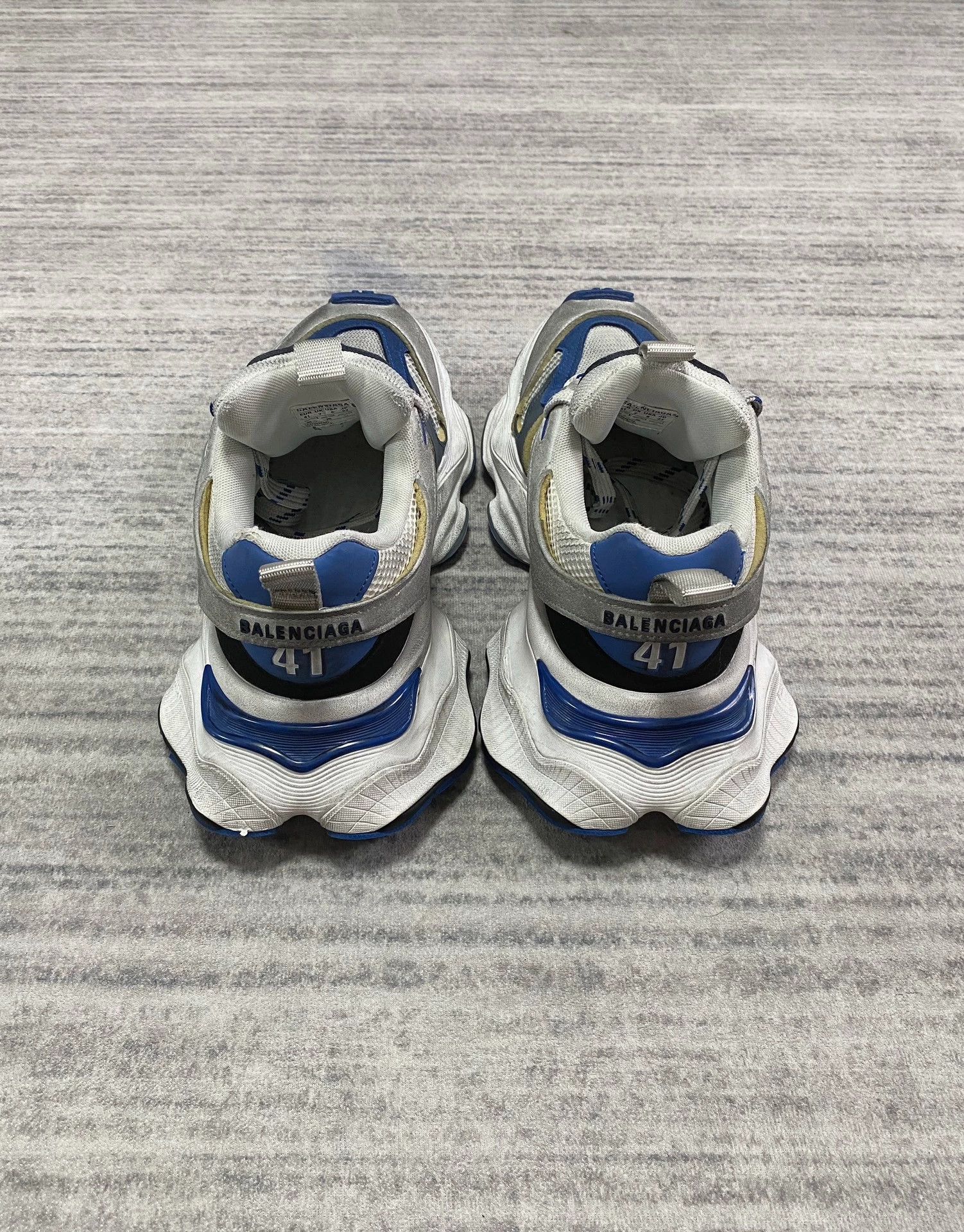 Balenciaga Balenciaga Cargo White Blue Oversized Dad Shoe 41 Size US 8 / EU 41 - 5 Thumbnail