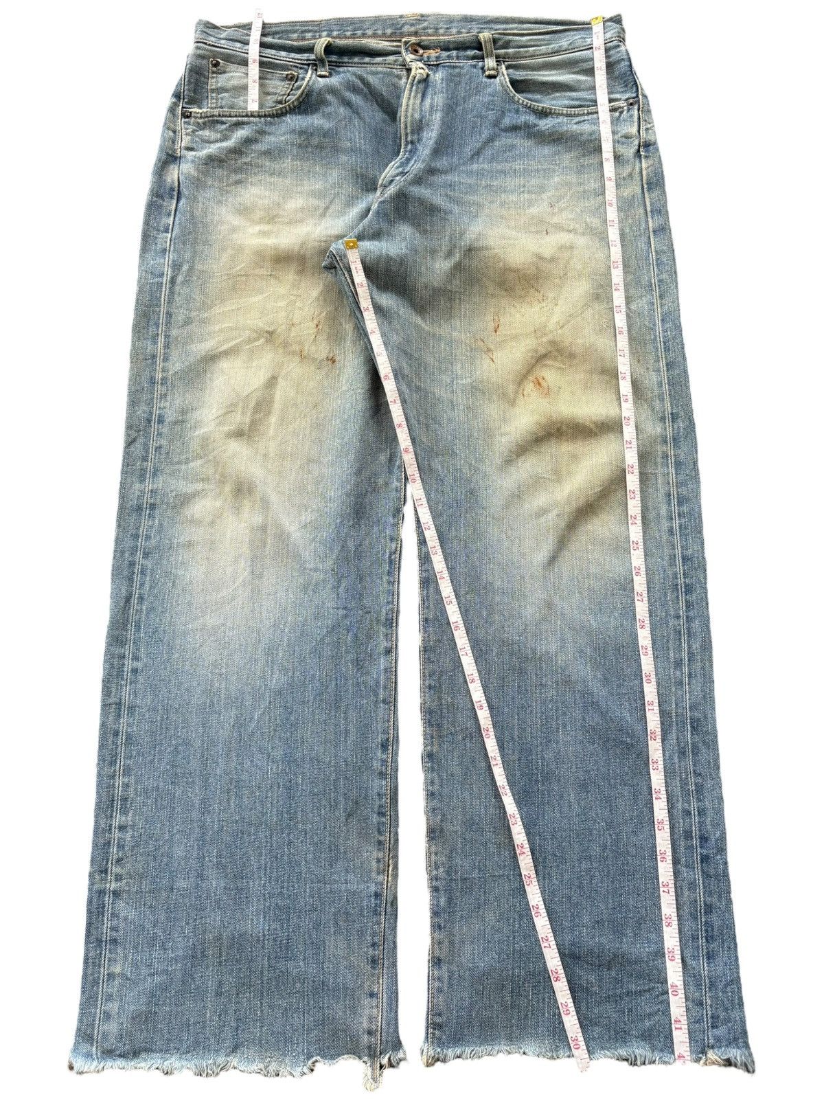 Edwin Vintage Edwin 505 Selvedge Distress Baggy Jeans Size US 39 - 7 Thumbnail