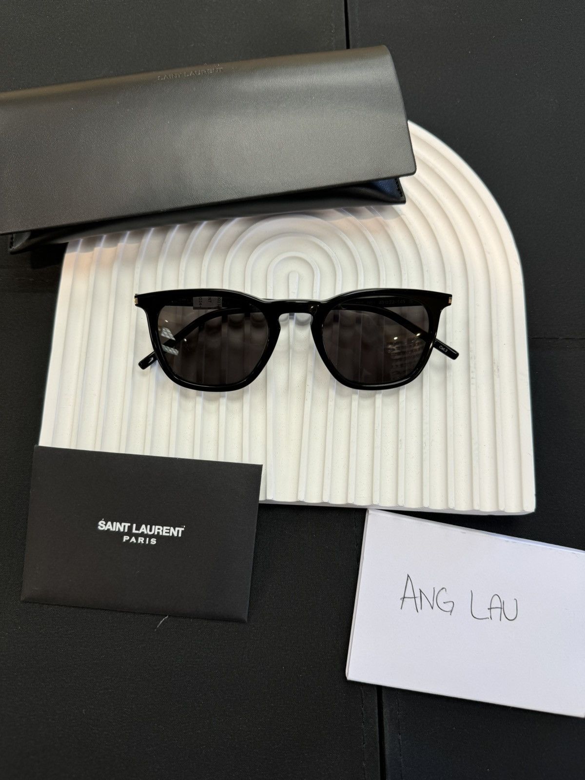 NEW Saint Laurent SL623 Black Round Sunglasses