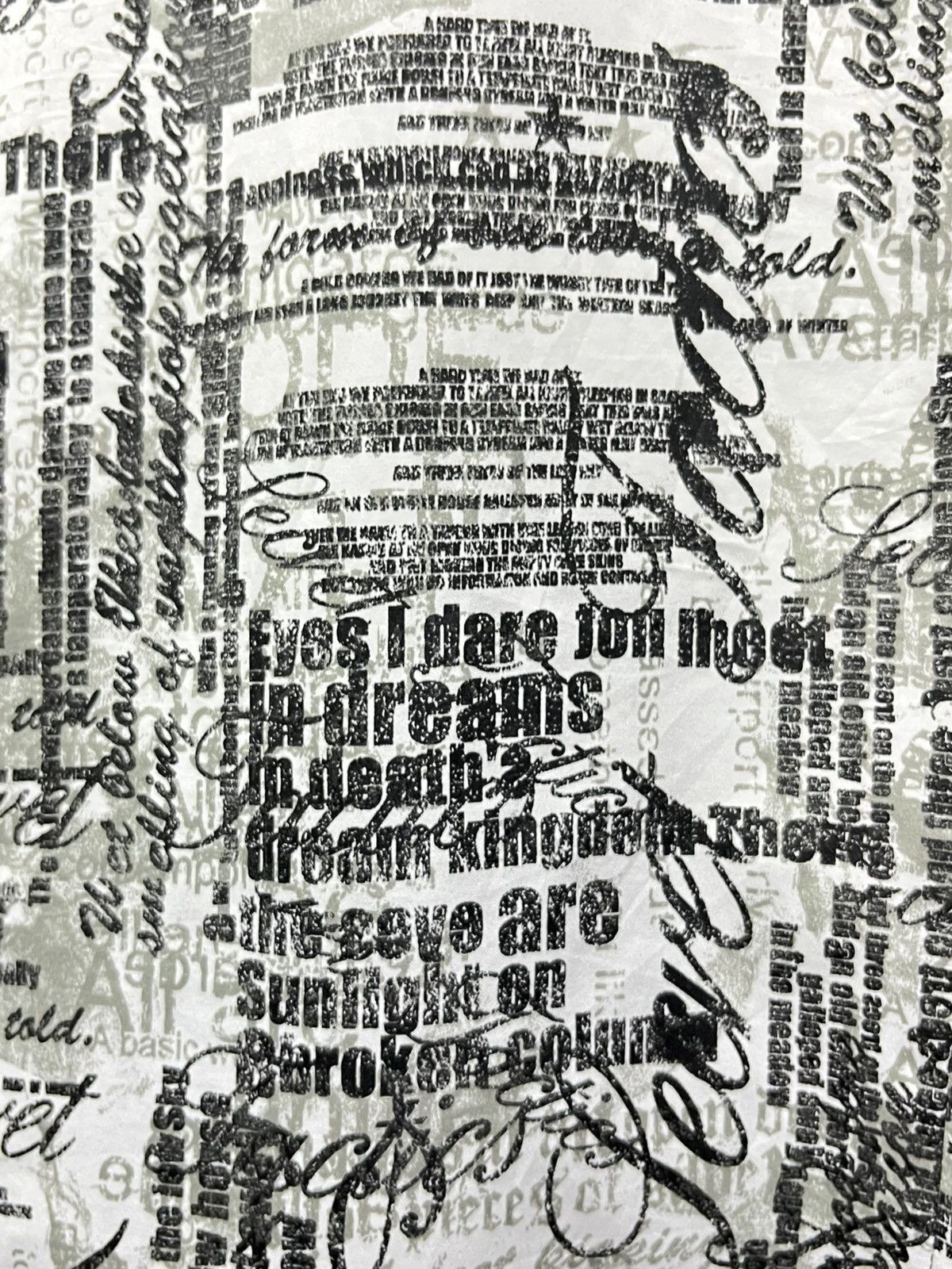 Splendid 🔥Vintage Splandid Satisfaction Punk Poem Full Print Shirt Size US L / EU 52-54 / 3 - 5 Thumbnail