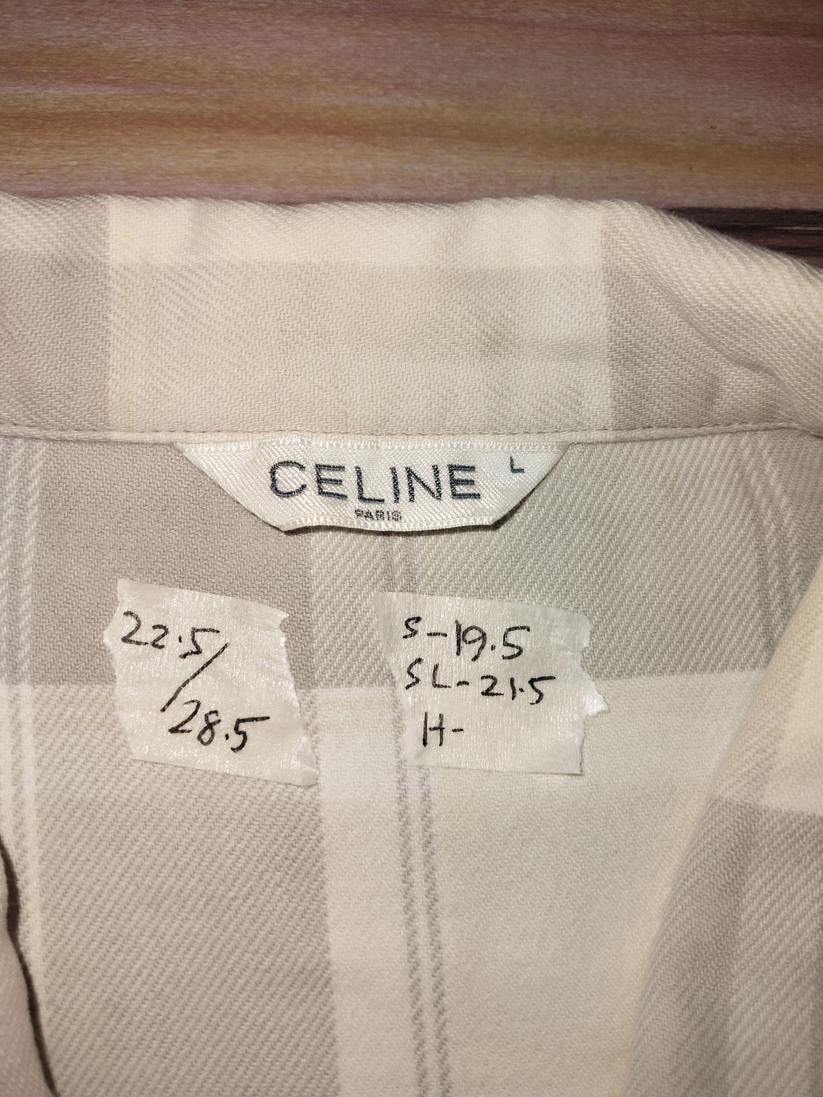 Celine CELINE Tartan Pajamas Shirt Size US L / EU 52-54 / 3 - 2 Thumbnail