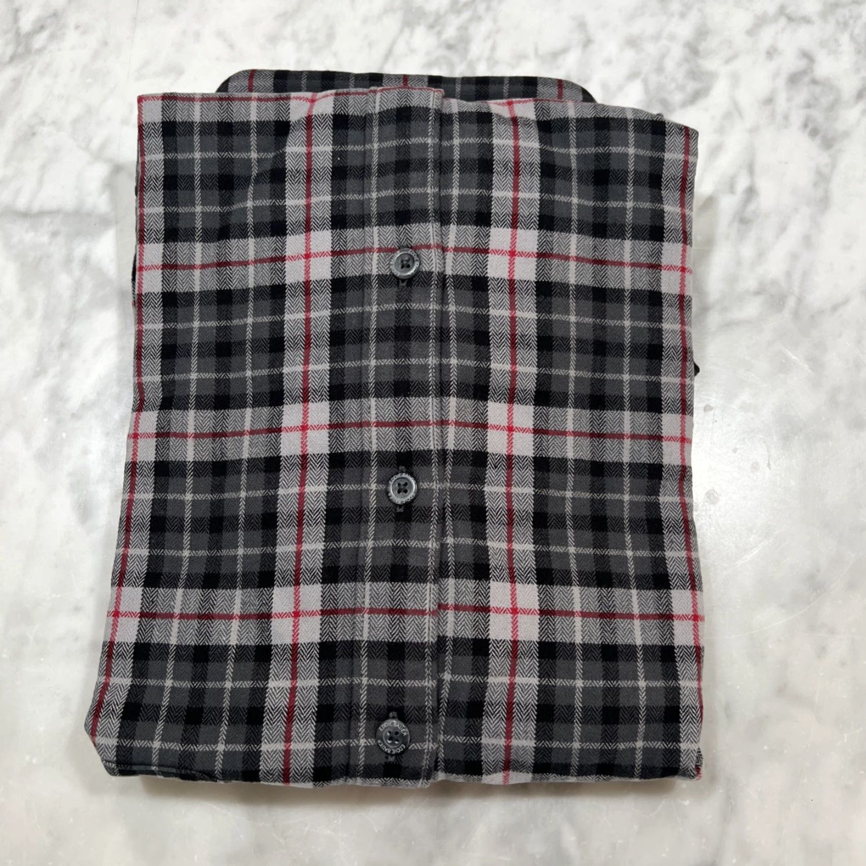 Eddie Bauer VINTAGE Eddie Bauer Button Down Shirt Men’s M Long Sleeve Flannel Ash Plaid NWT Size US M / EU 48-50 / 2 - 3 Thumbnail