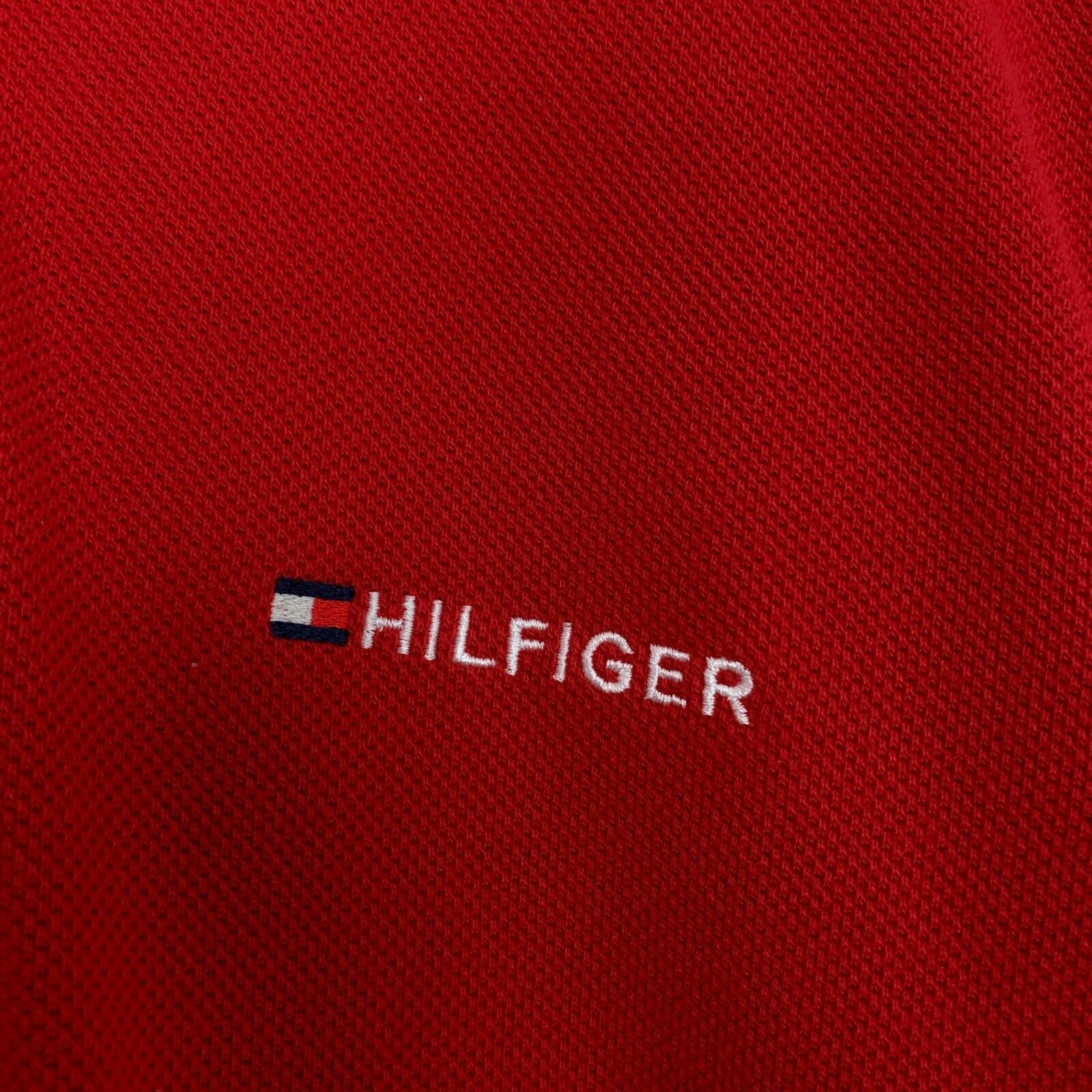 Tommy Hilfiger Tommy Hilfiger Vintage Flag Rugby Polo Shirt Red Mens M Size US M / EU 48-50 / 2 - 4 Thumbnail