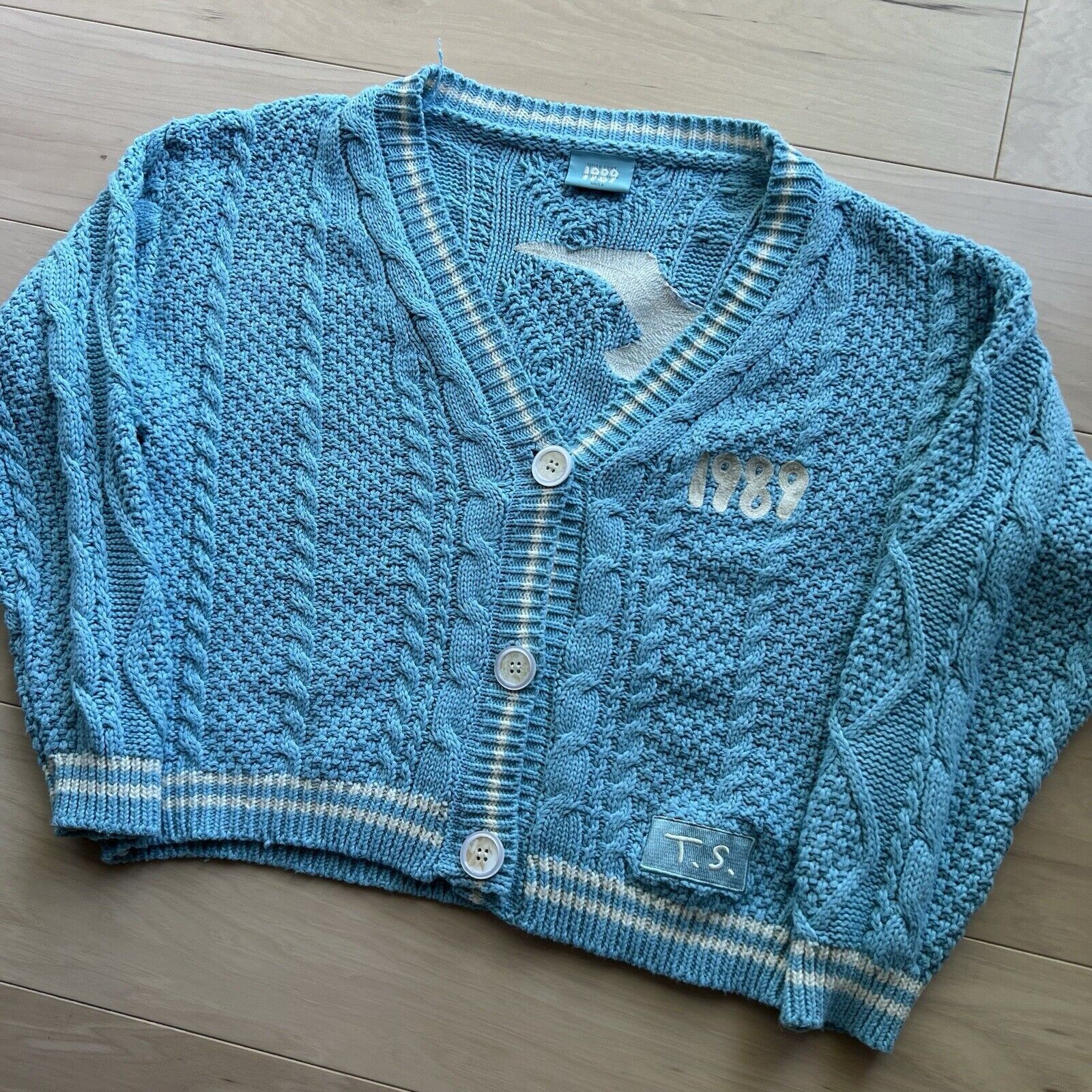 Designer Taylor's Version 1989 Sweater Medium/Large Blue Cardigan Size L / US 10 / IT 46 - 7 Thumbnail
