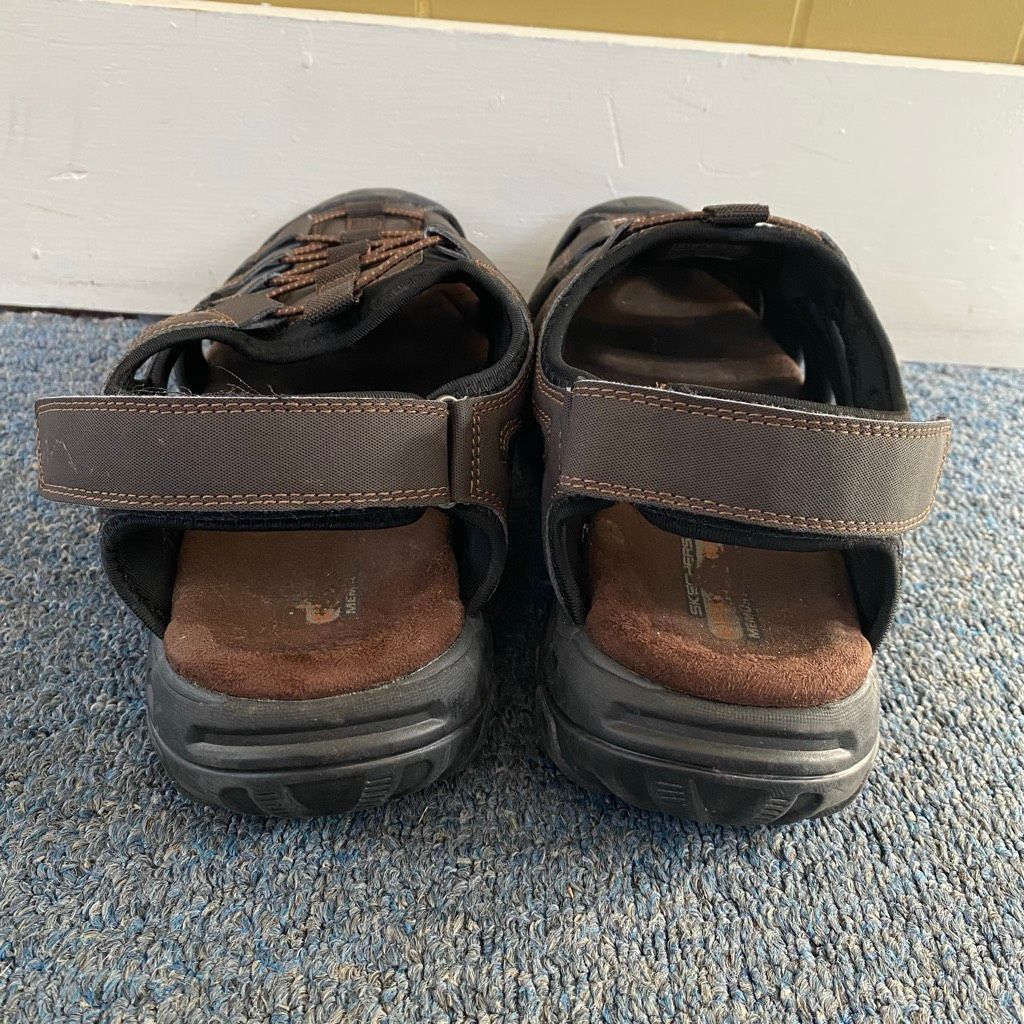 SKECHERS Skechers men 11 extra wide fit slip on sandals w/adjustable Size US 11 / EU 44 - 7 Thumbnail