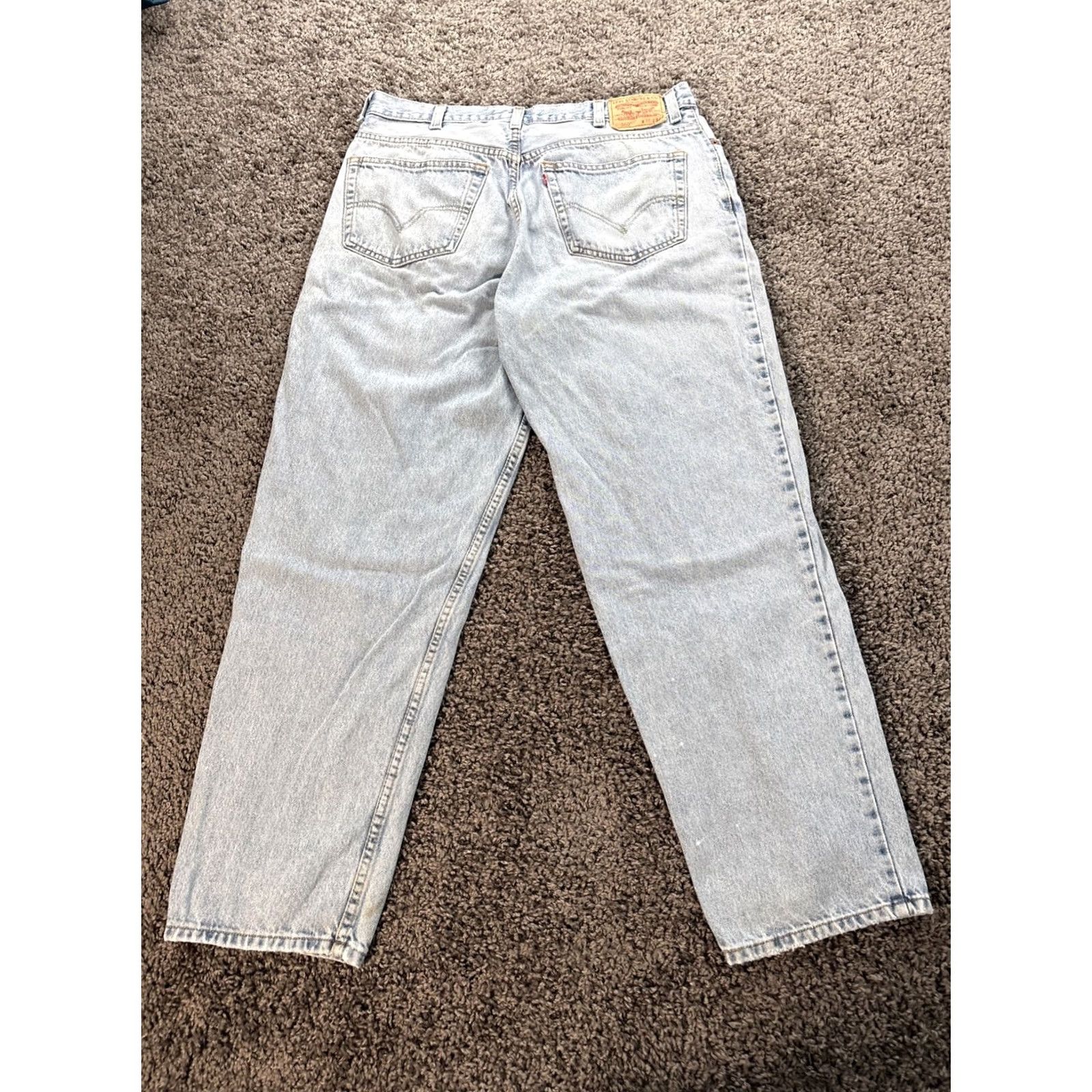 Levi's VTG Levi's 560 Jeans Men's 38x34 Denim Distressed 5-Pocket Zip Button Relaxed Tapered Blue USA City Hip Hop Western Size US 38 / EU 54 - 8 Thumbnail