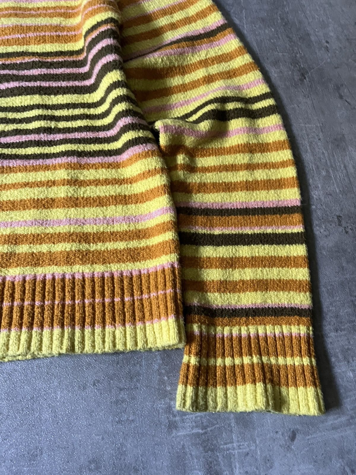 Acne Studios Acne Studios striped yellow orange sweater Size US S / EU 44-46 / 1 - 5 Thumbnail