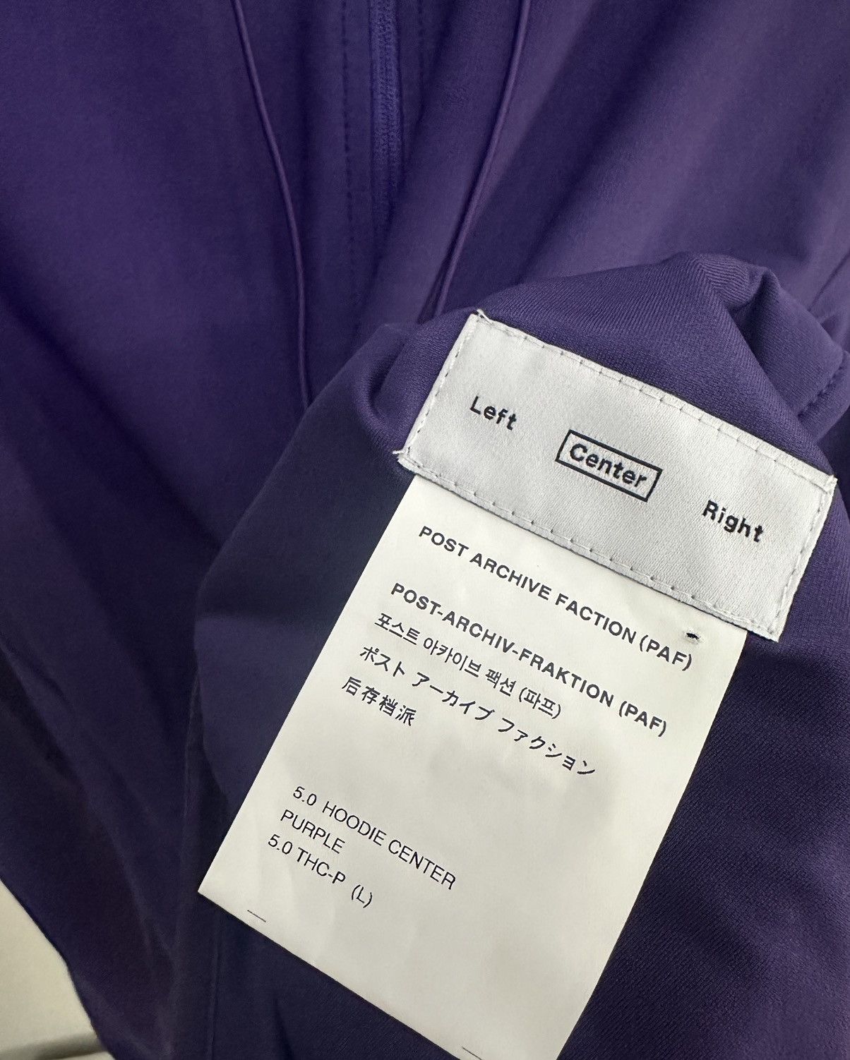 POST ARCHIVE FACTION (PAF) paf 5.0 hoodie center right Size US L / EU 52-54 / 3 - 8 Thumbnail