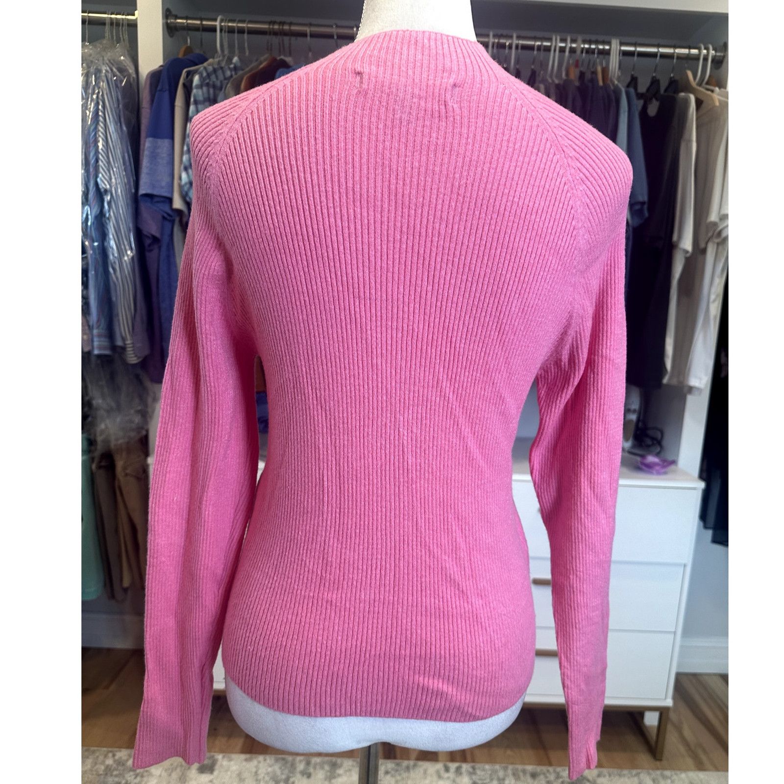 Other Vero Moda Women's Pink Mock Neck Ribbed Sweater XL NWOT Size XL / US 12-14 / IT 48-50 - 4 Thumbnail