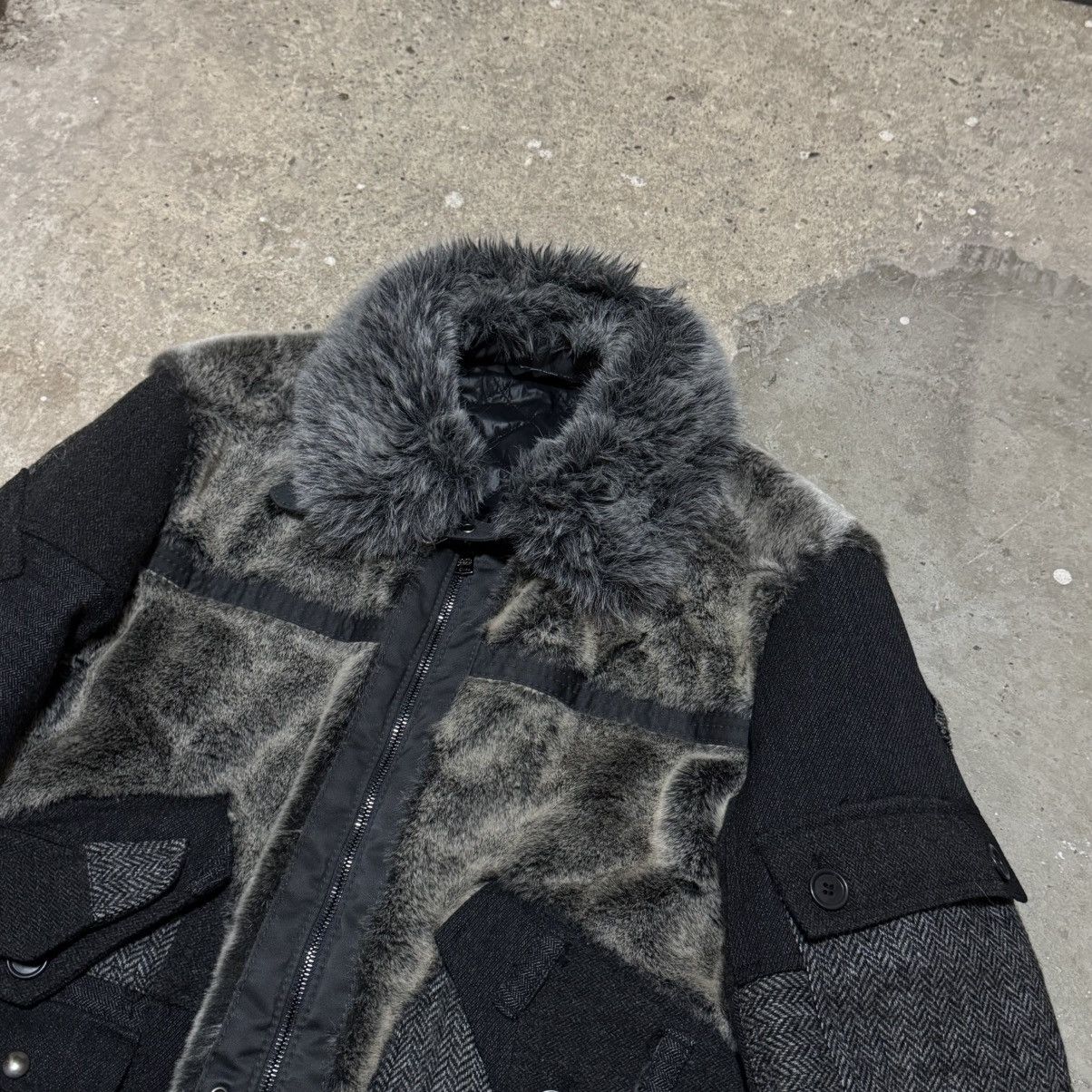 Dolce & Gabbana × Vintage AW11 Dolce & Gabbana Fur Patchwork Aviation Jacket Size US M / EU 48-50 / 2 - 4 Thumbnail
