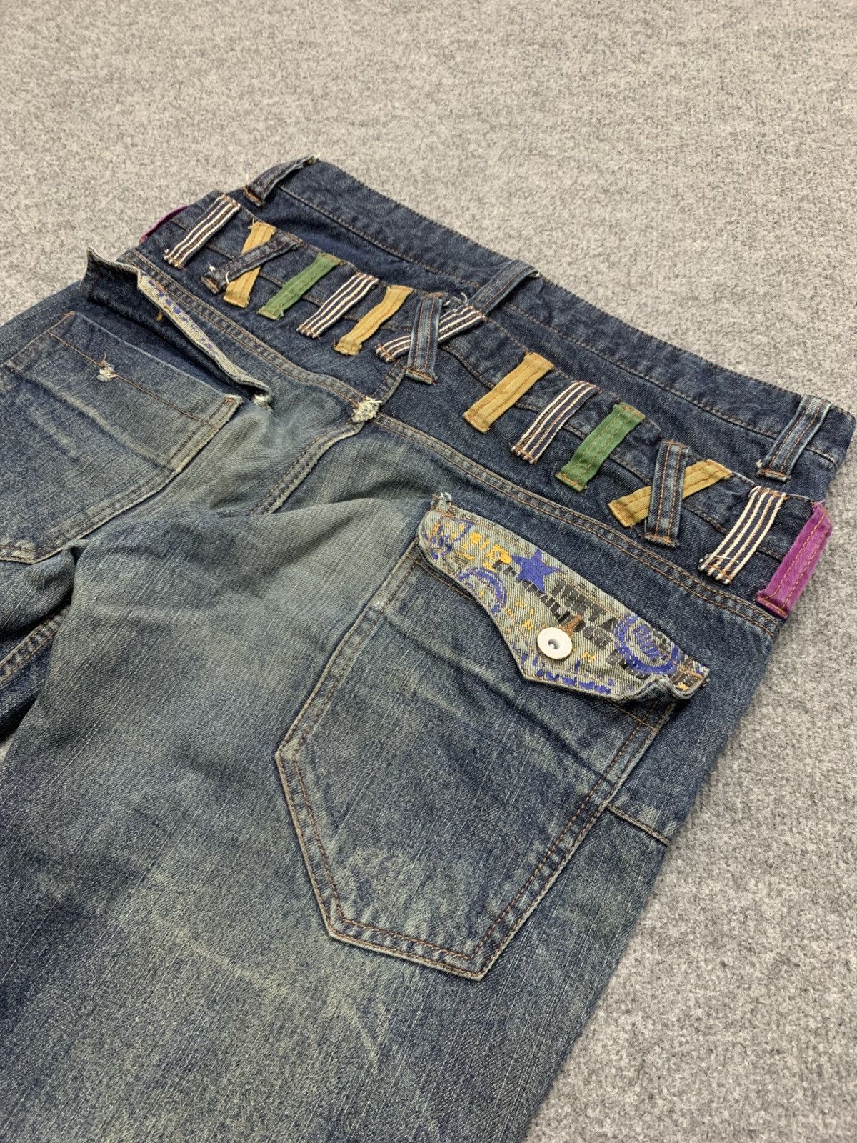 Punk and Yo DOUBLE WAIST DOUBLEFOCUS LIKE PUNK STYLE. Size US 32 / EU 48 - 14 Thumbnail