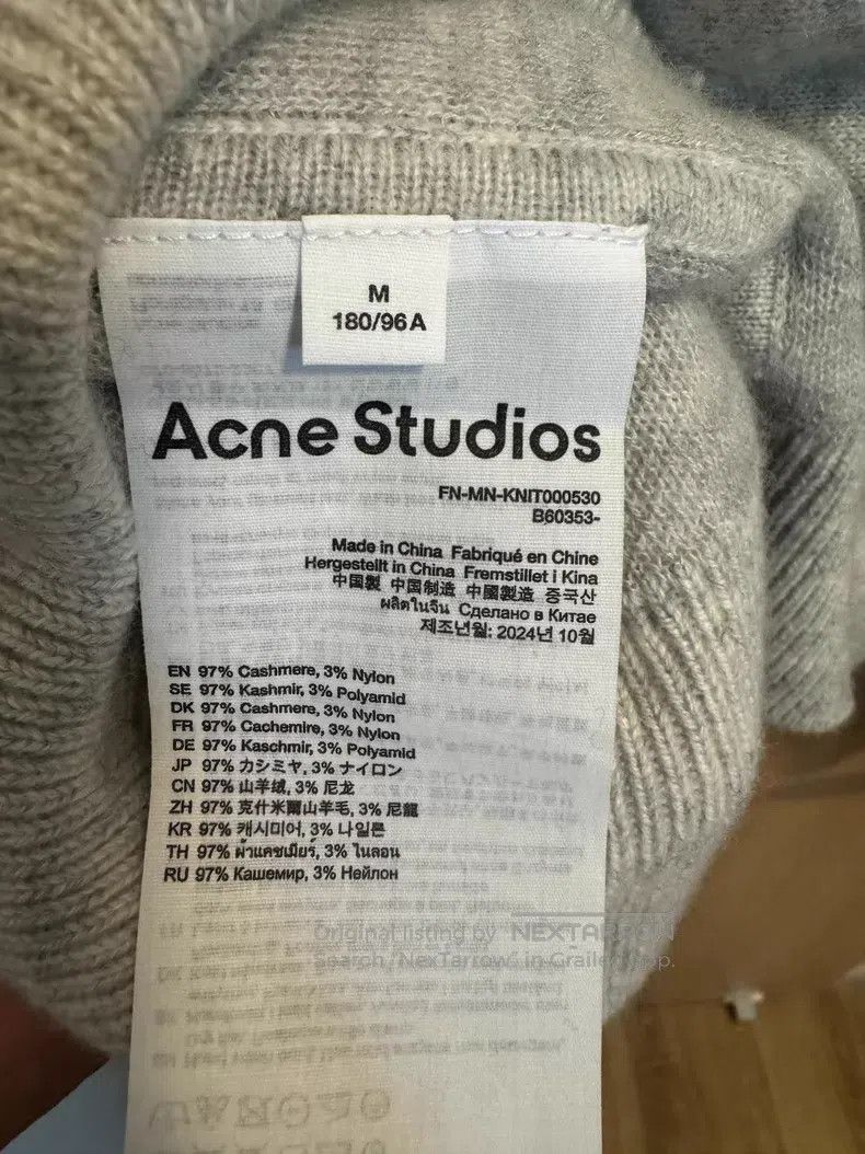 Acne Studios Acne Studios Cashmere Hooded Sweatshirt, Grey Size US M / EU 48-50 / 2 - 6 Thumbnail