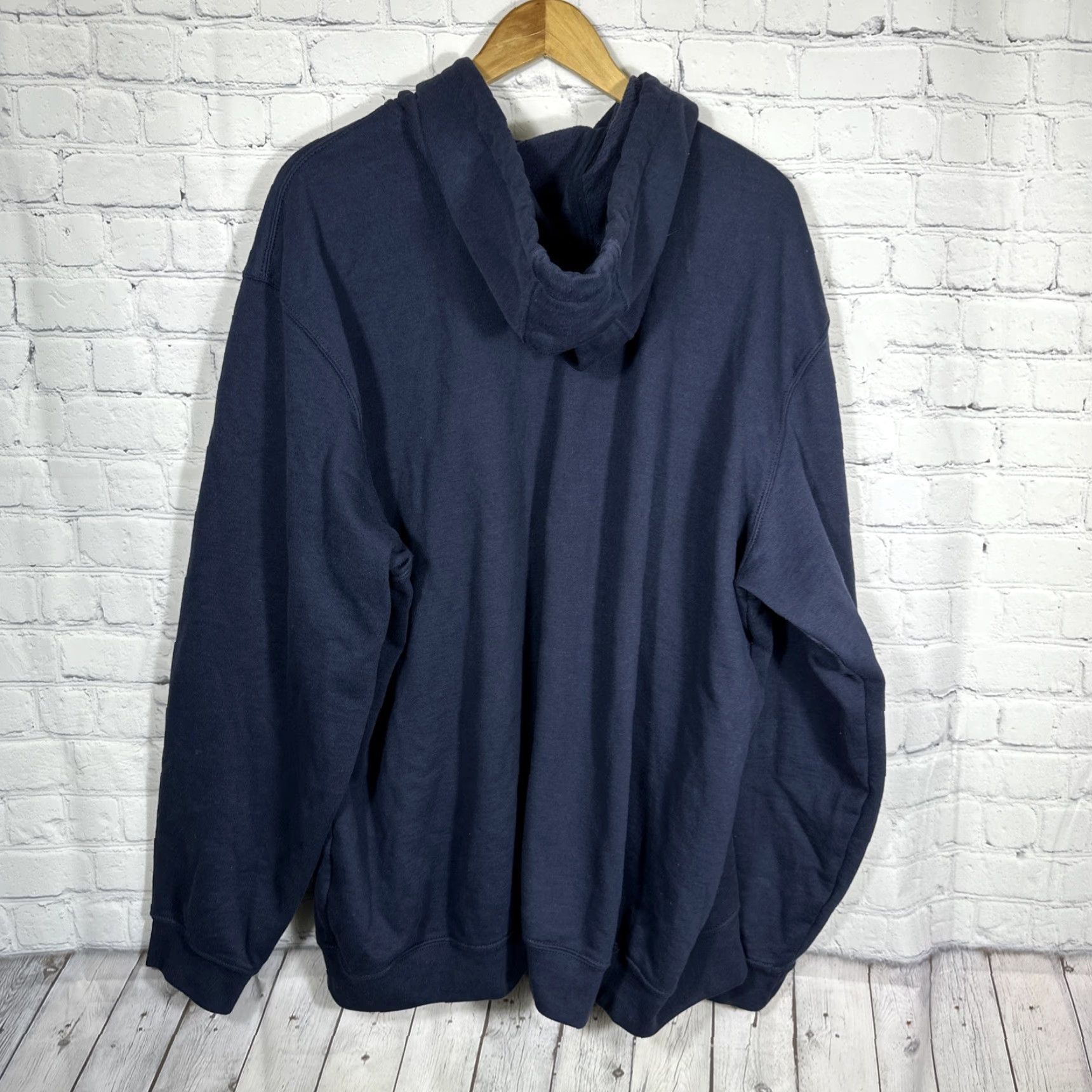 Carhartt VINTAGE Carhartt Hoodie Mens XXL Loose Fit Zip-Up Sweatshirt Navy Blue Carhartt Loose Fit K122 Mens Hoodie Full Zip Logo Navy Blue 2XL Size US XXL / EU 58 / 5 - 5 Thumbnail