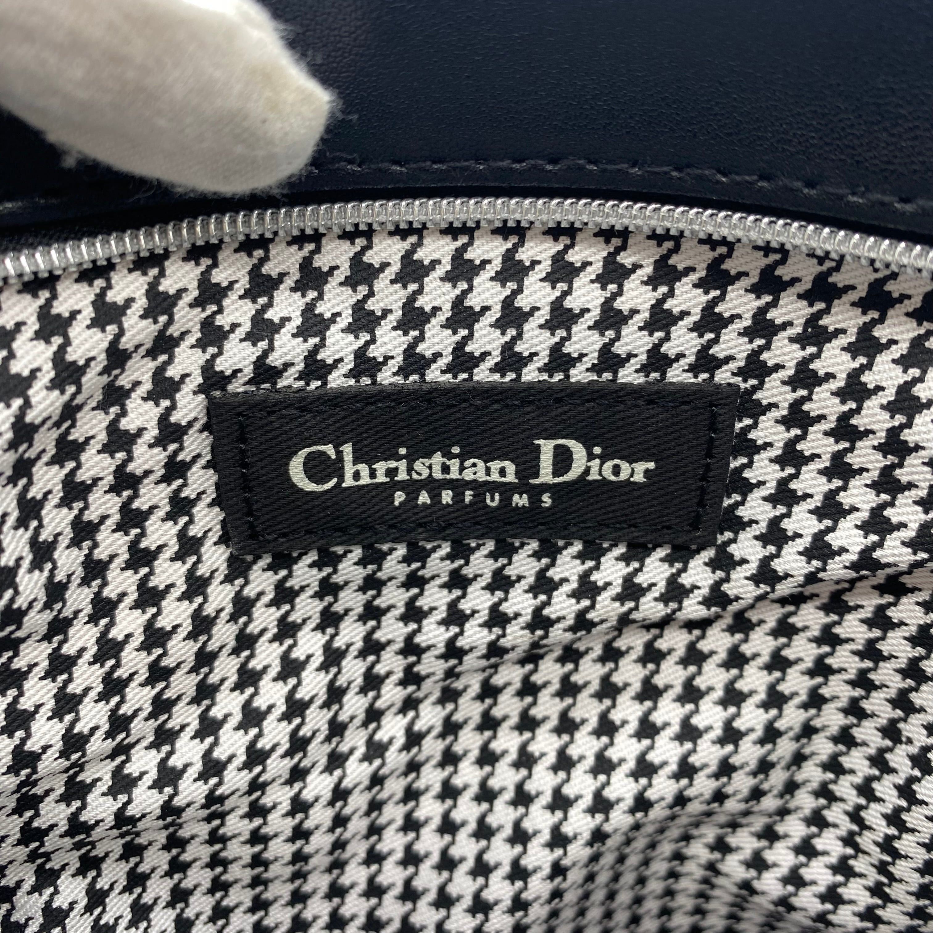 Dior Christian Dior Leather Clutch Bag Black Size ONE SIZE - 4 Thumbnail