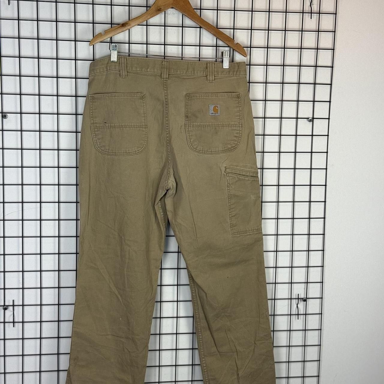 Carhartt Carhartt Beige Cargo Trousers Vintage Workwear Pants Size US 34 / EU 50 - 2 Thumbnail