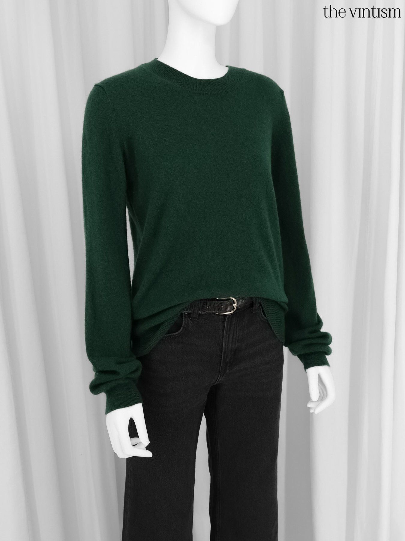 Other Bite Studios Green 100% Pure Cashmere Crewneck Sweater Size S / US 4 / IT 40 - 1 Thumbnail