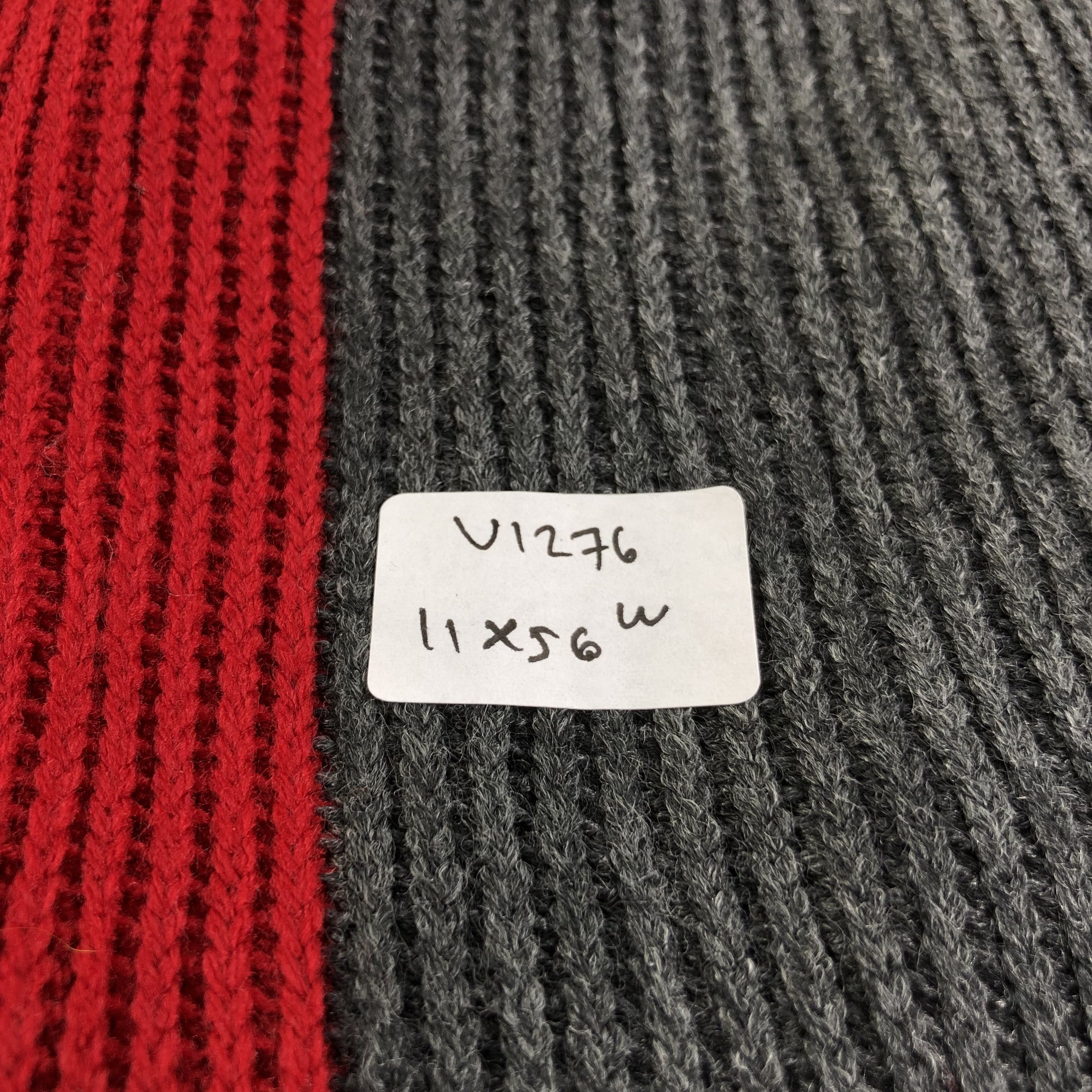 Gap GAP Red & Grey Knit Wool Scarf Muffler V1276 Size ONE SIZE - 8 Thumbnail