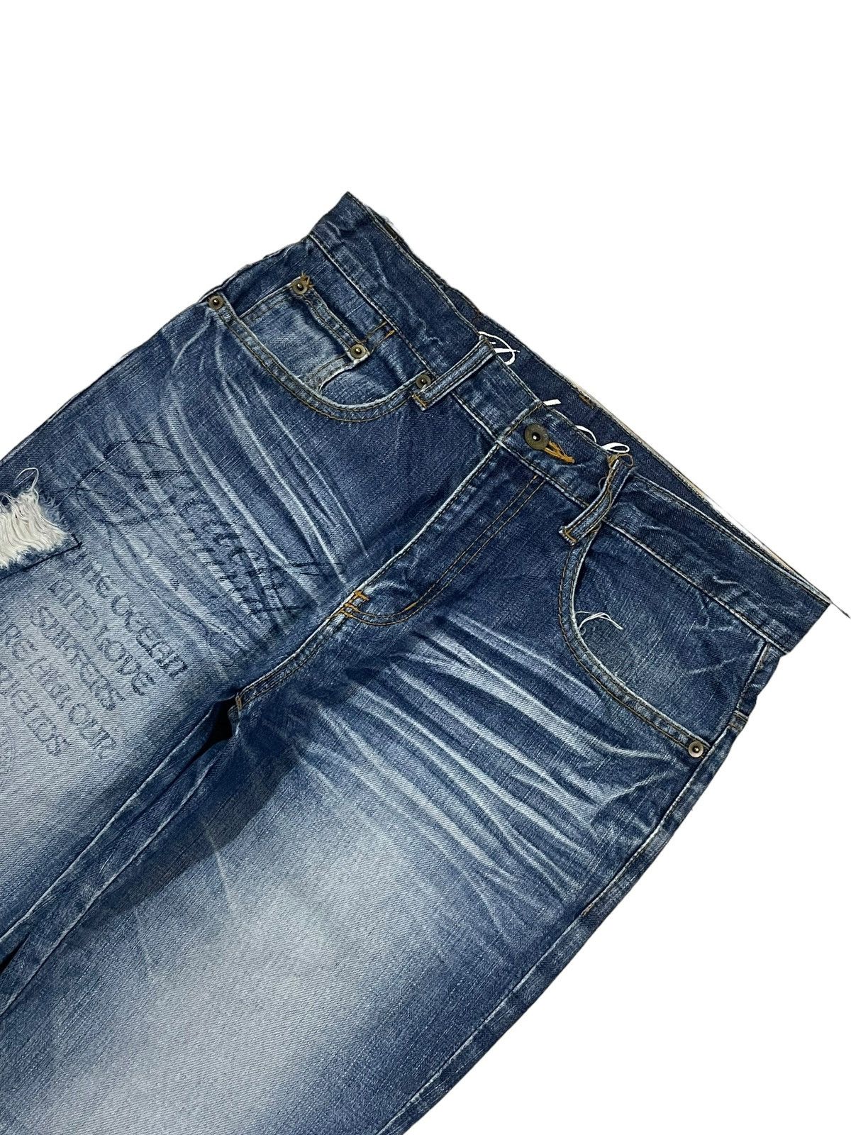 Japanese Brand Vintage Japanese Sound Beach Spellout Surfer Style Jeans Size US 31 - 4 Thumbnail