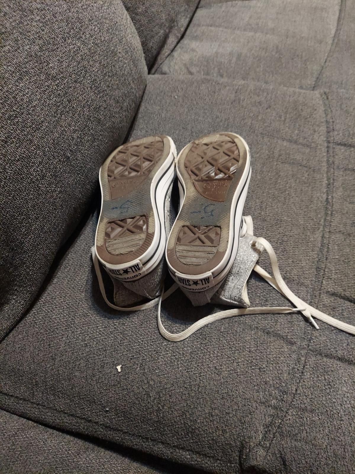 Converse Converse All Stars Hi Top Sneakers Womens Sz 9.5 Gray Size US 9.5 / IT 39.5 - 10 Thumbnail