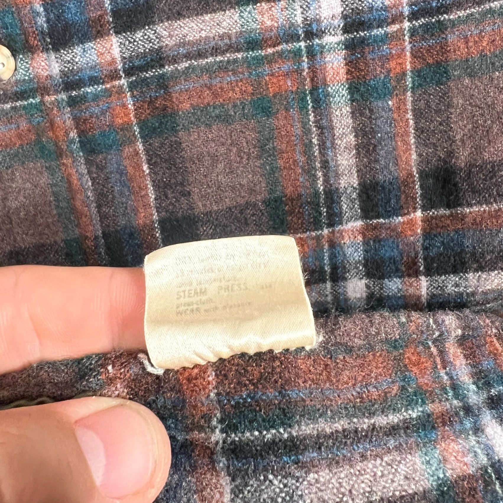 Pendleton VINTAGE Pendleton Wool Flannel Shirt Men’s Medium Blue Plaid Check 90s Retro Outdoor Made in USA Size US M / EU 48-50 / 2 - 7 Thumbnail