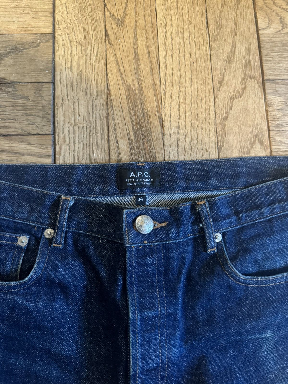A.P.C. A.P.C Petit Standard Raw Denim Never Washed Size US 34 / EU 50 - 2 Thumbnail