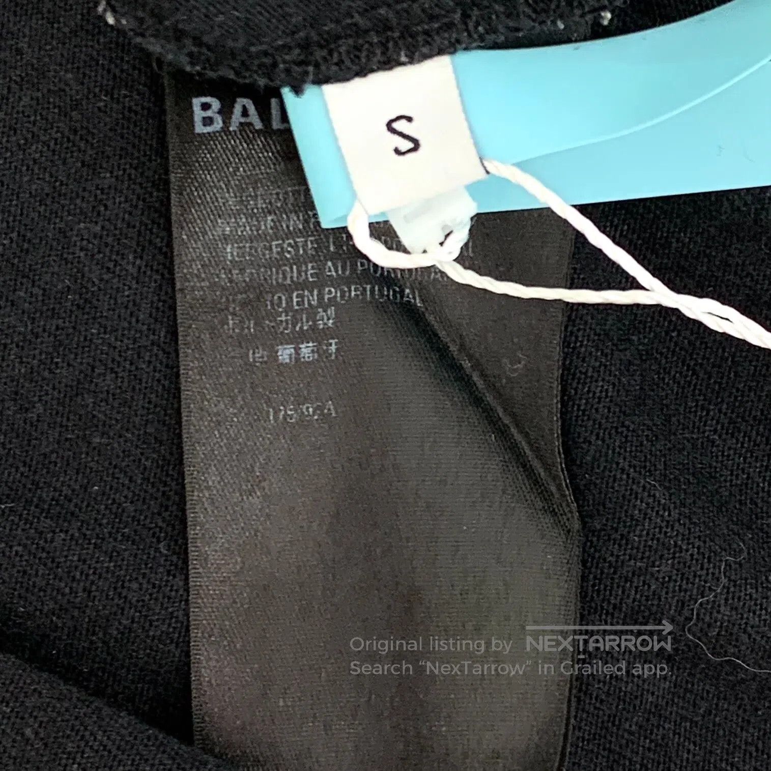 Balenciaga Balenciaga Black logo lettering embroidery round neck shor Size US S / EU 44-46 / 1 - 6 Thumbnail