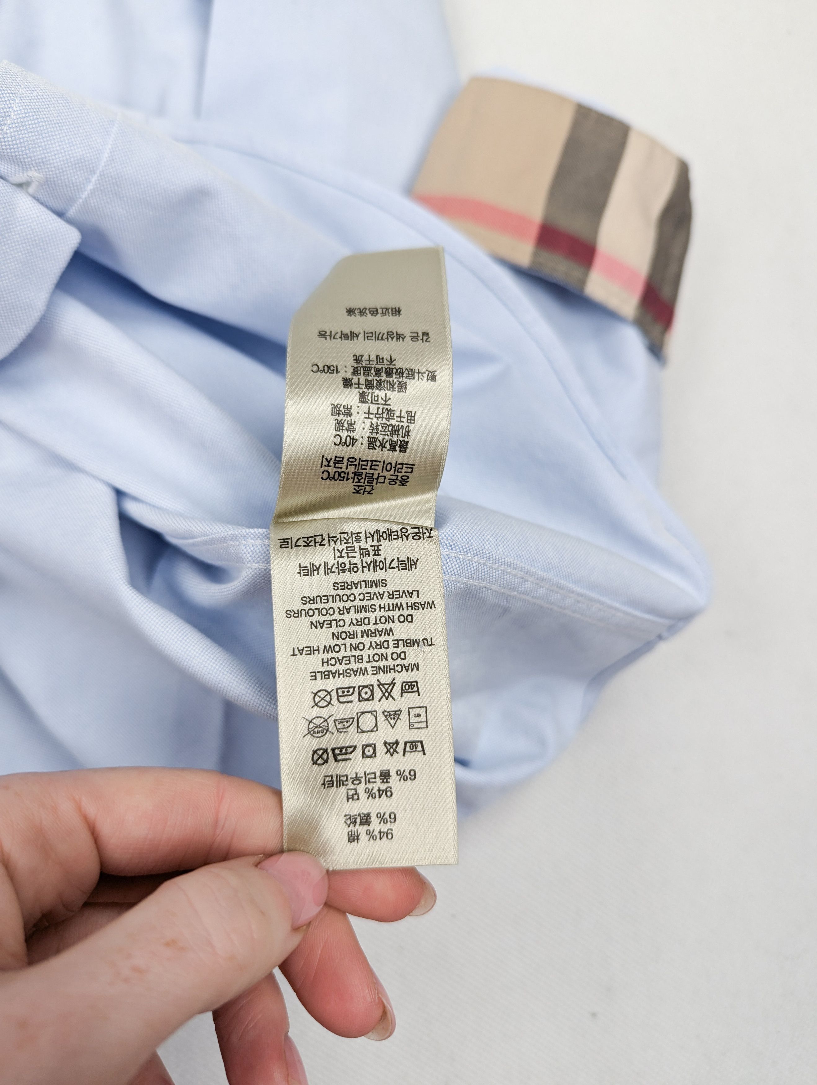 Burberry Burberry baby blue shirt nova check S Size US S / EU 44-46 / 1 - 8 Thumbnail