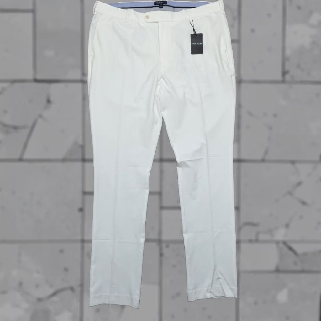 Peter Millar Peter Millar Crown Crafted Surge Performance Pants Men's 38x34 White Chino Straight Pockets Moisture Wicking Tailored Regular Size 38 Black? Size US 38 / EU 54 - 1 Thumbnail